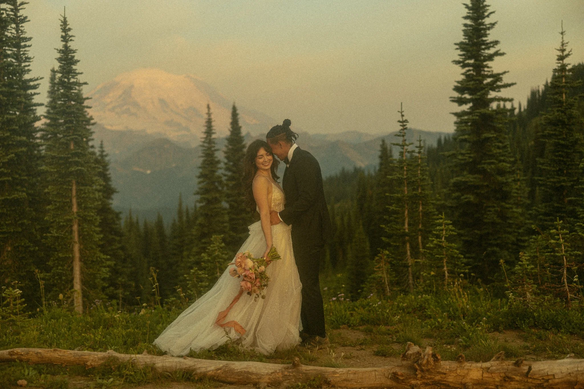couple getting married in Mt Rainier National Park