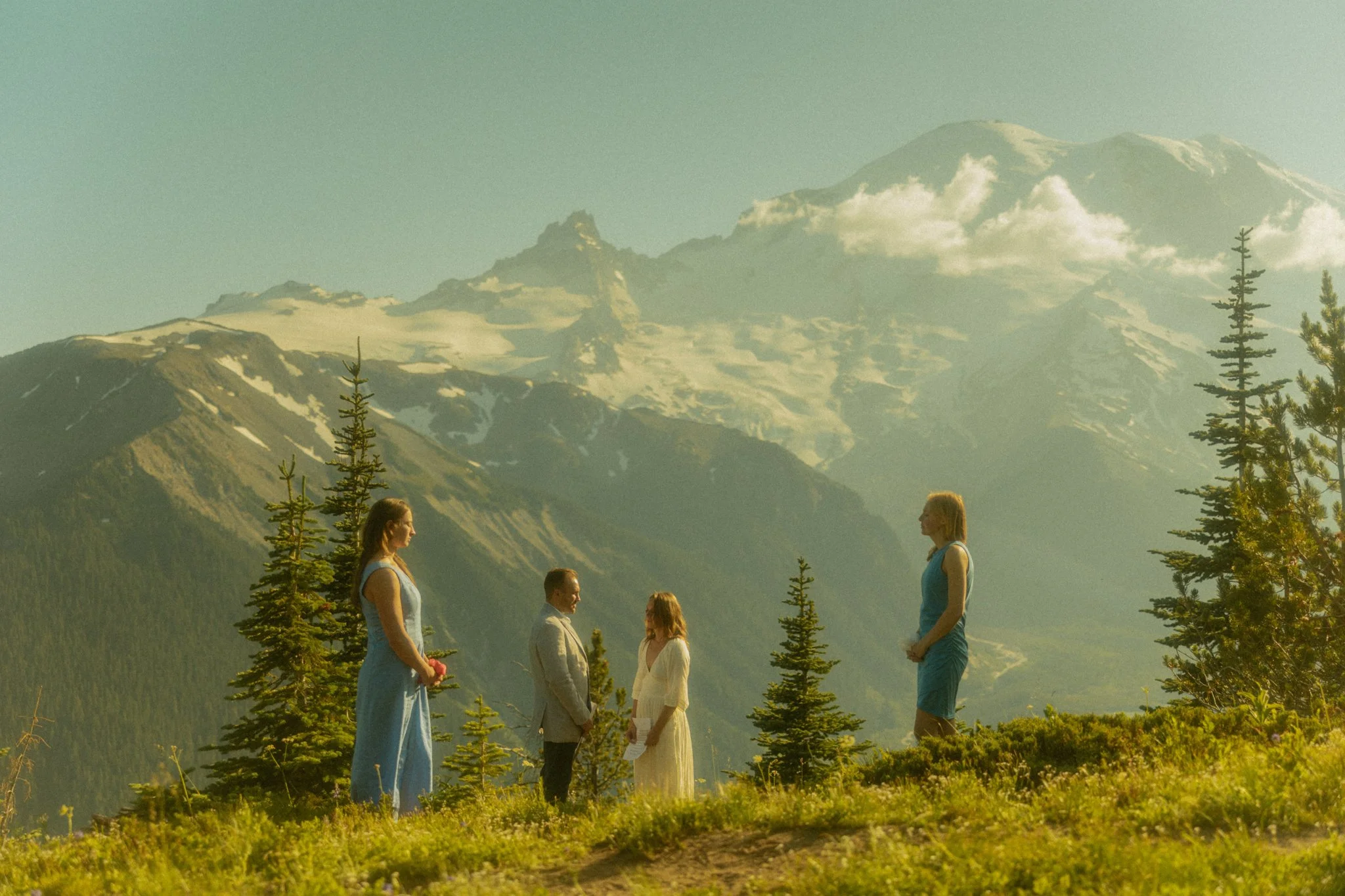 couple getting married in Mt Rainier National Park