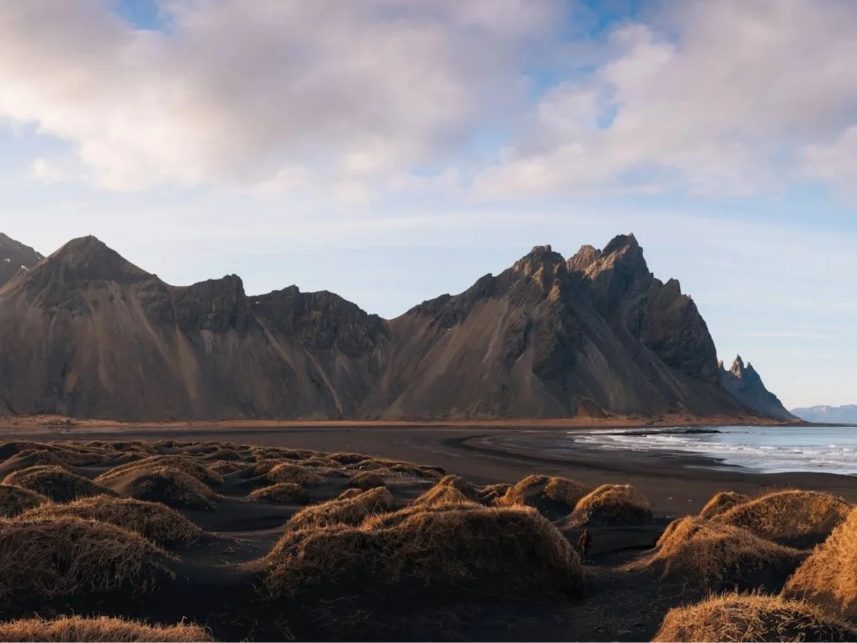 a hidden gem black sand beach in Iceland