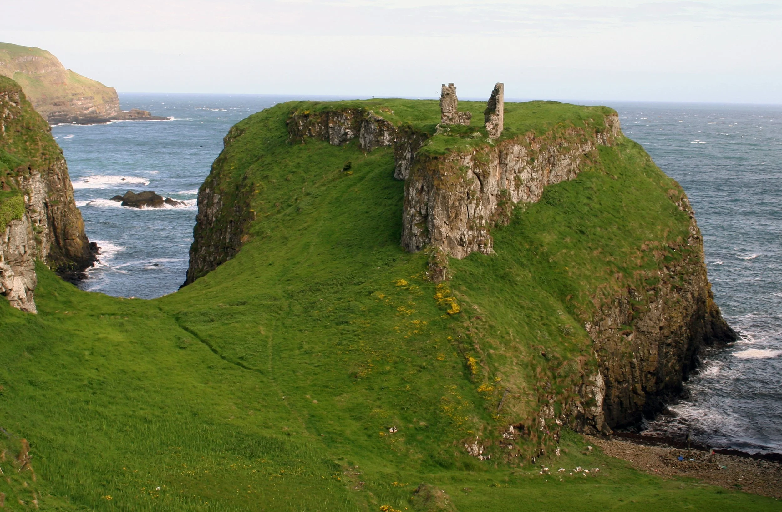 Dunseverick Castle in Ireland