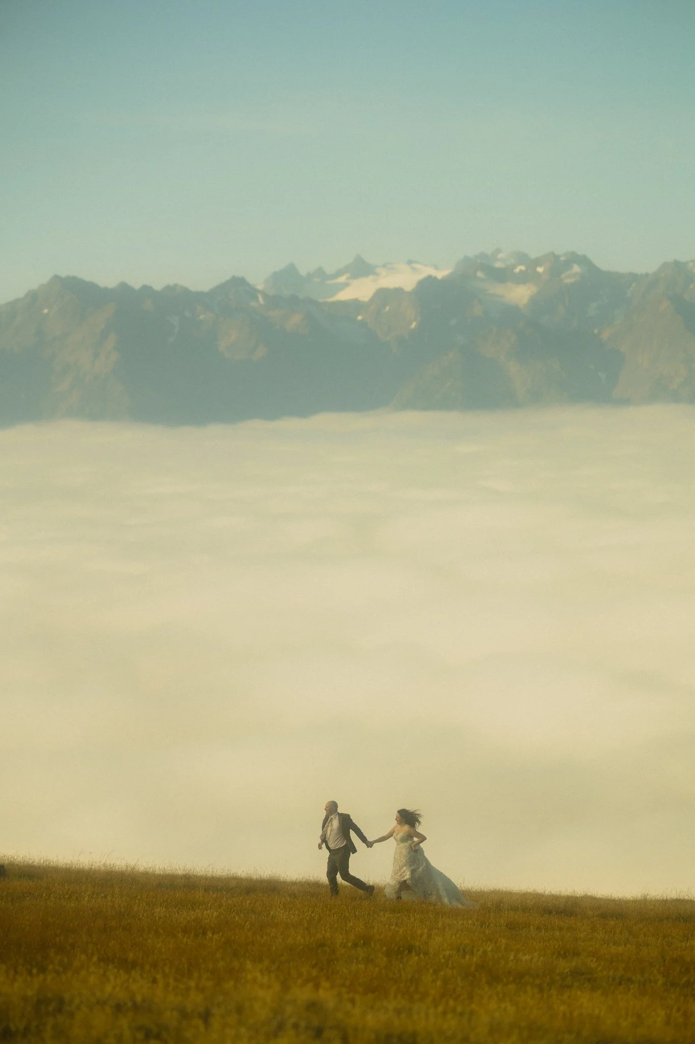 Katrina + Joe’s Two-Day Olympic National Park Elopement: From Cloud-Covered Mountains to a Lakeside Celebration with Family