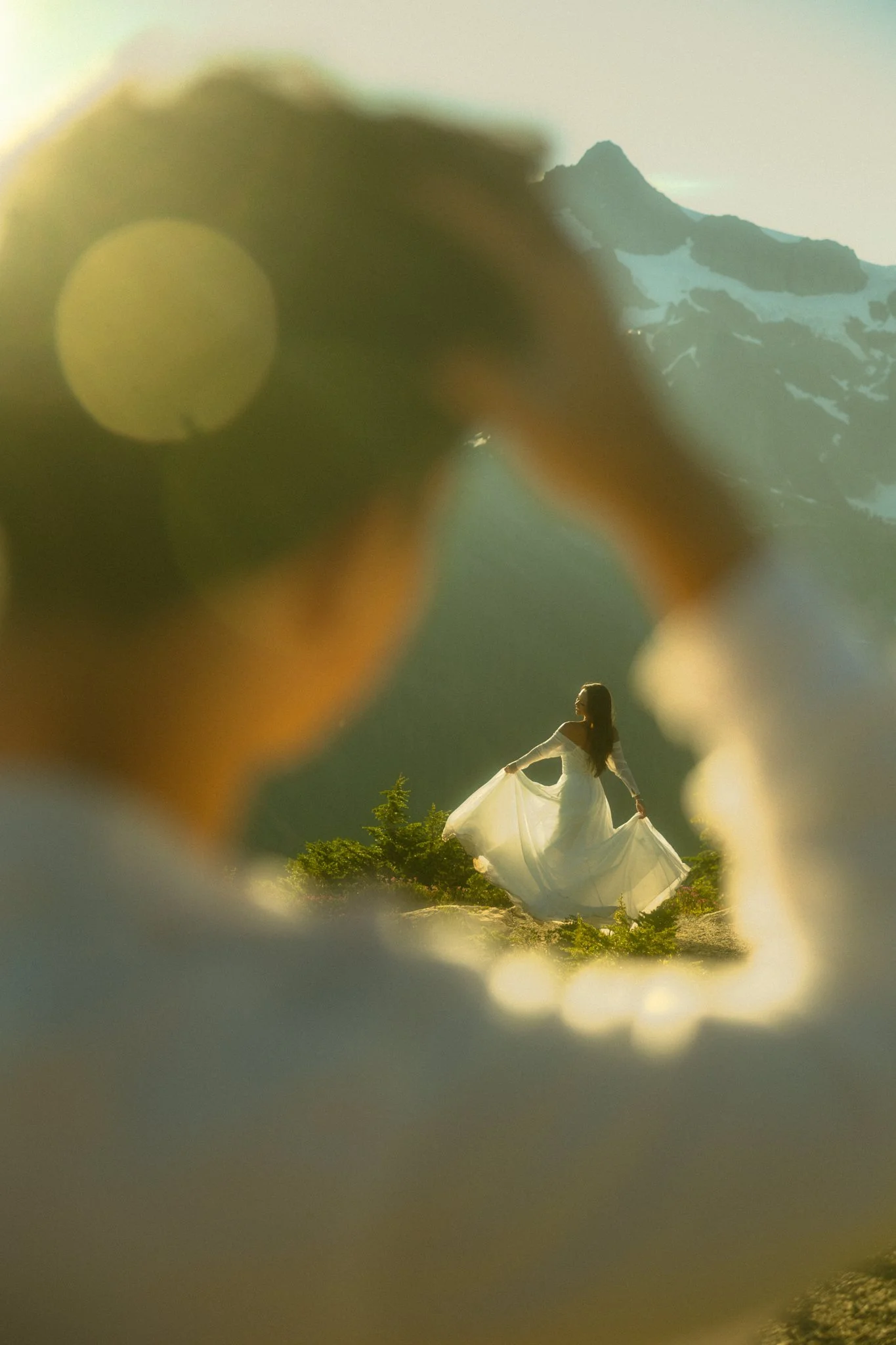 Two-Day North Cascades Elopement at Artist Point: Sunrise Vows + Alpine Lake Swim