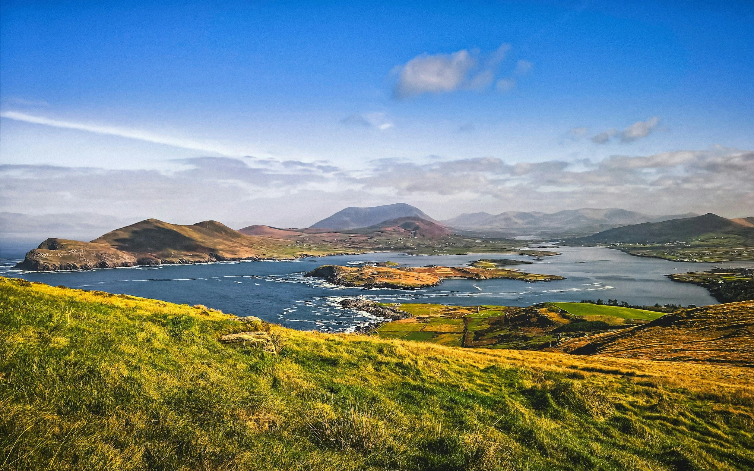 a landscape photo of the coastal areas of Ring of Kerry in Ireland