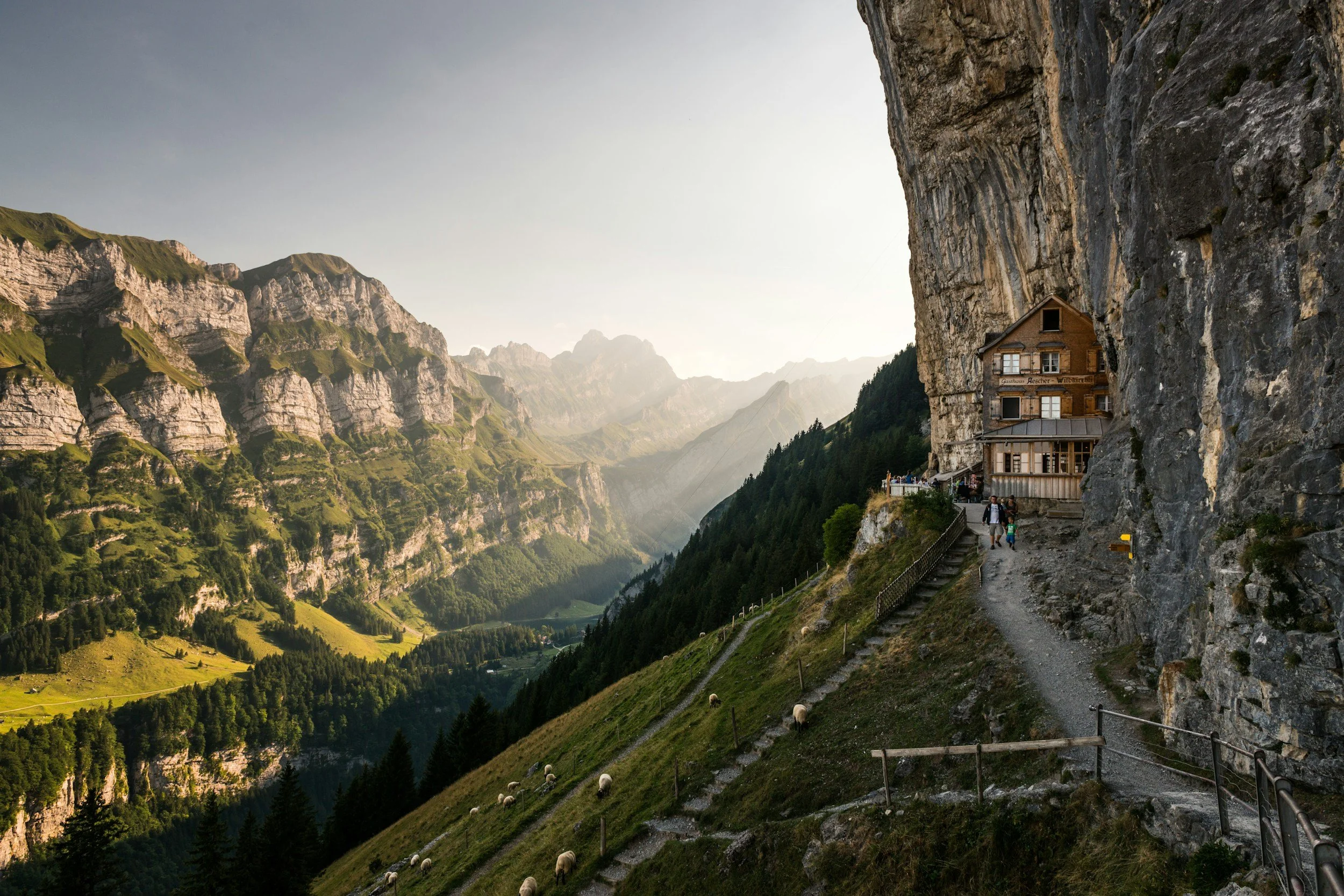 a hiking trail in the Appenzell region of Switzerland