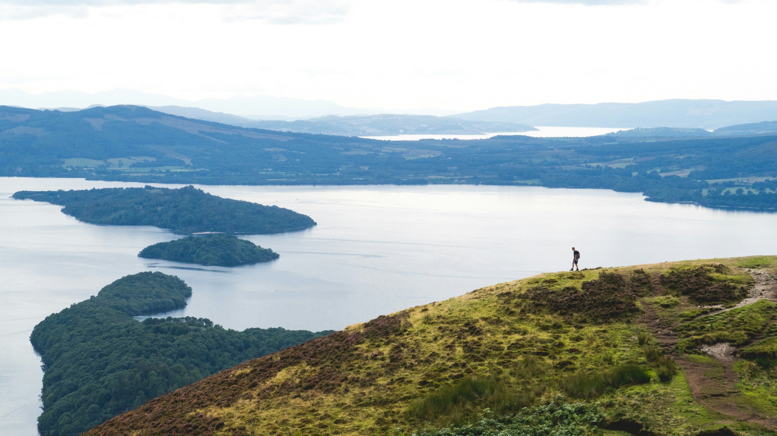 a landscape photo of Loch Lomond in Scotland