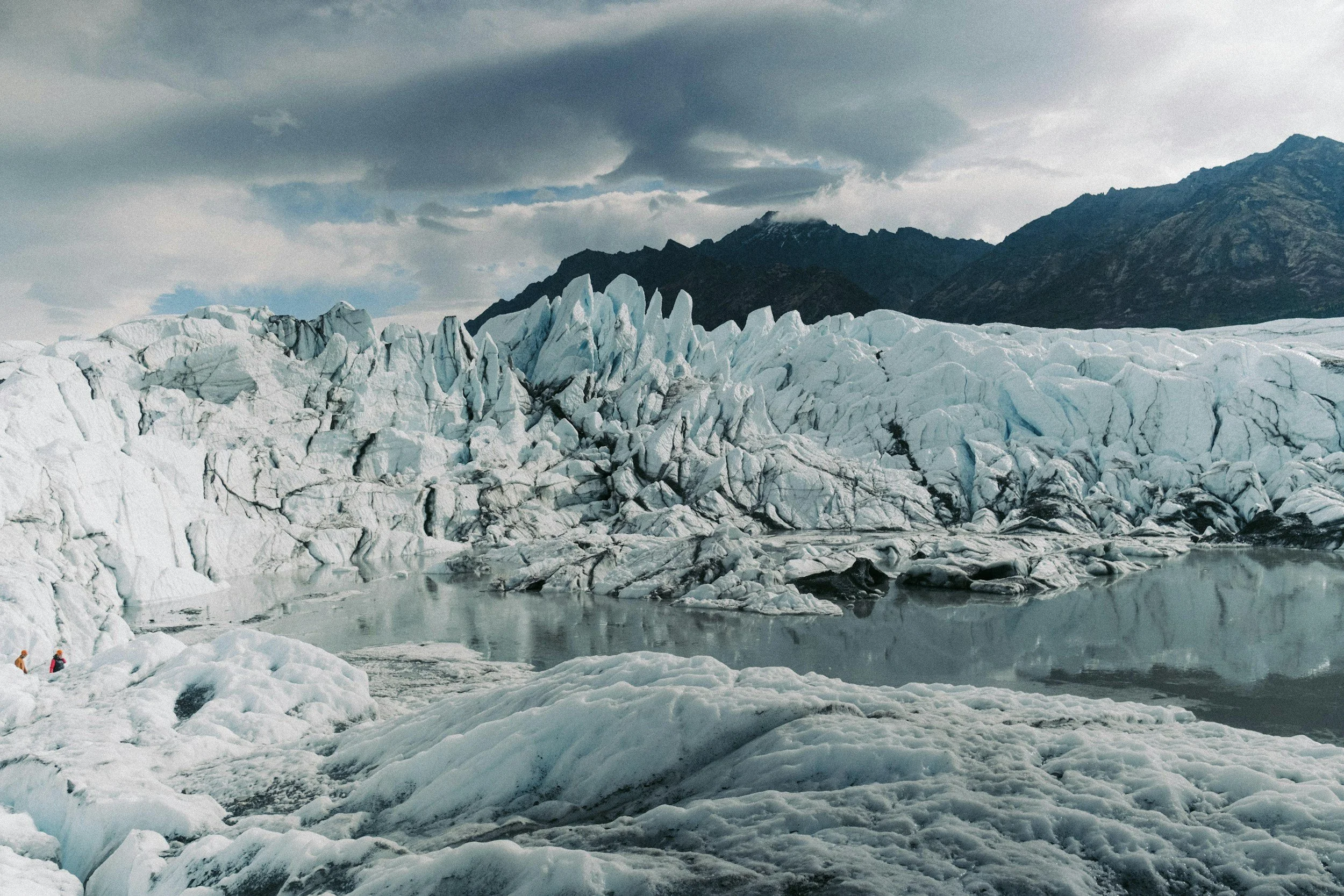 a landscape photo of Matanuska Glacier in Alaska