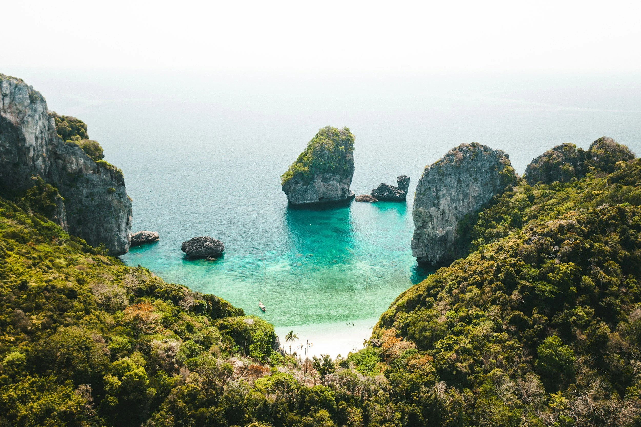 landscape of the coast in Thailand