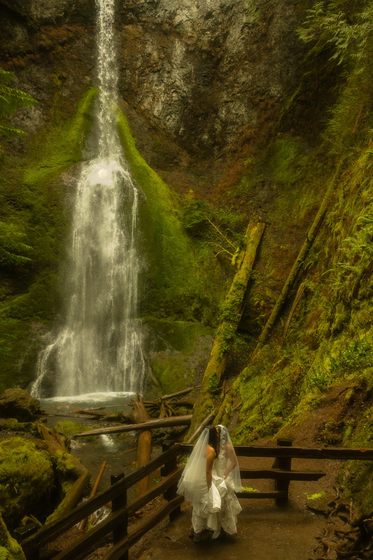 A LGBTQ+ Rainy Spring Olympic National Park Elopement