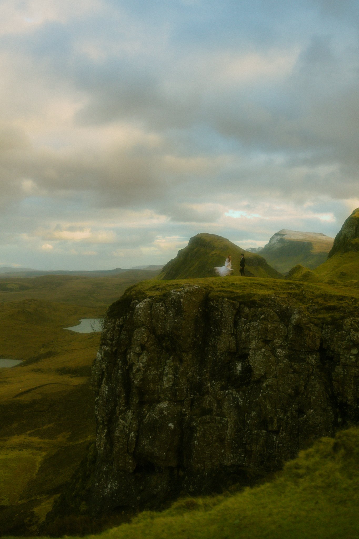 A Snowy Old Man of Storr Elopement and Sunset Ceremony at Quiraing | Karalyn + Jack's Isle of Skye Elopement