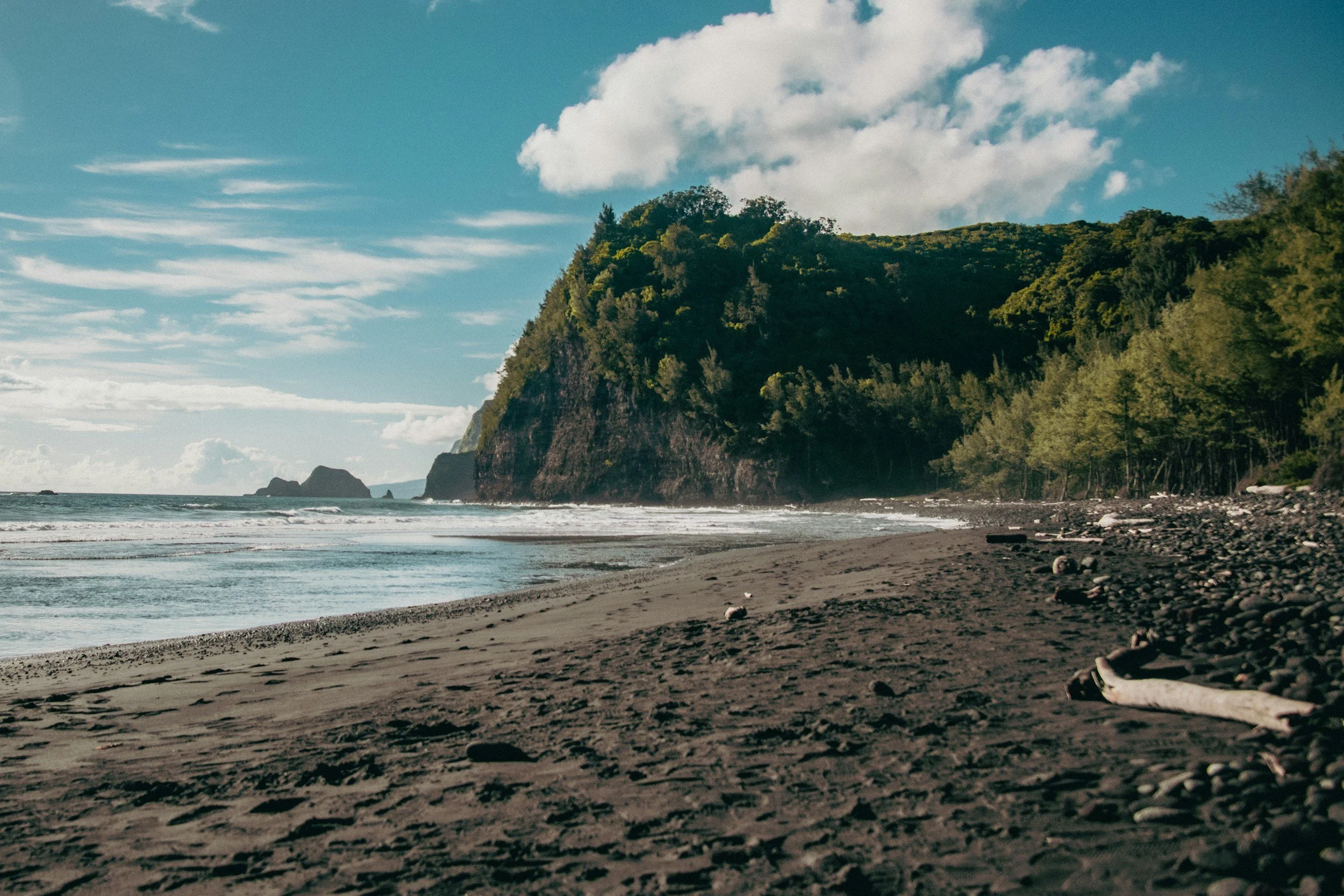 a beach on the Big Island of Hawaii