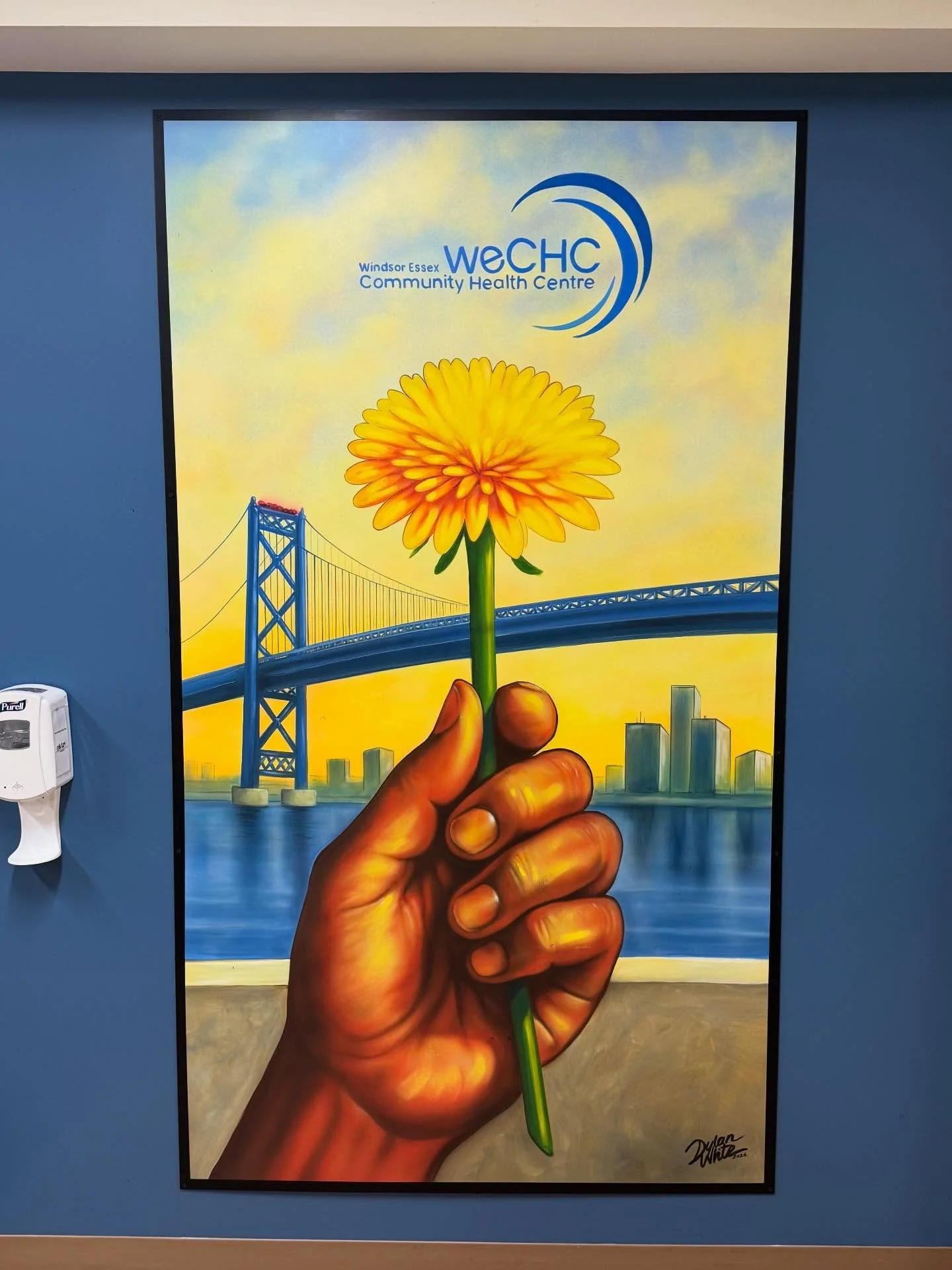 Thank you WeCHC Community Health Centre!
#Windsor #WindsorArt #SandwichTown #LocalArt #ambassador Bridge @wechc_
