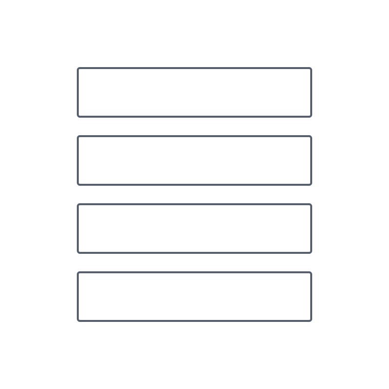 Diagram of a step-by-step process with four boxes connected by arrows, illustrating a workflow or sequence.