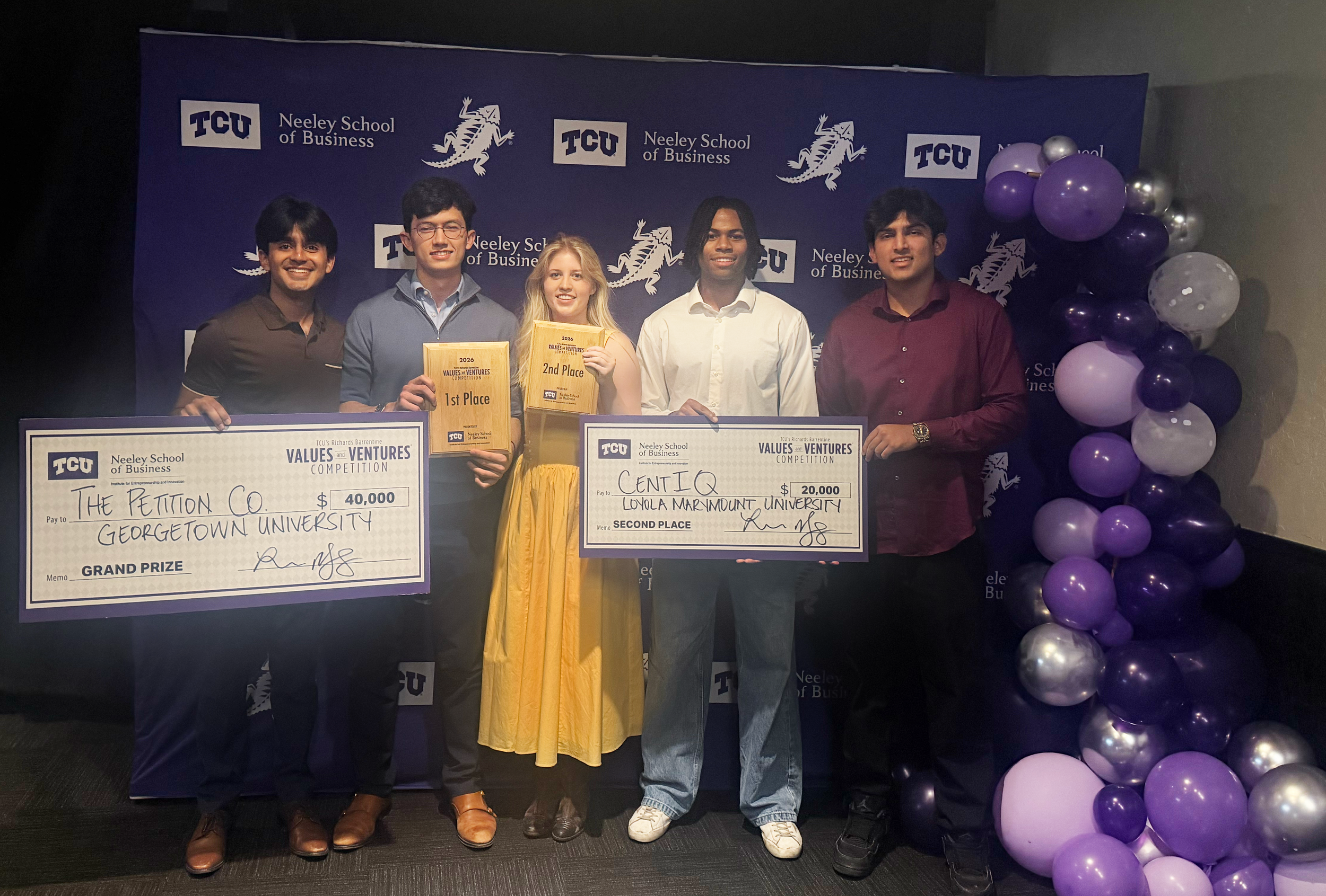 Jesuit Schools Take Top Honors at TCU Ventures &amp; Values Competition