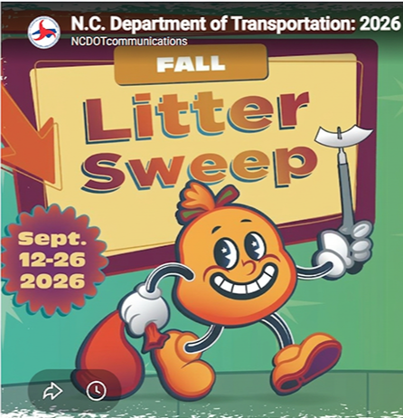 NCDOT Fall Litter Sweep
