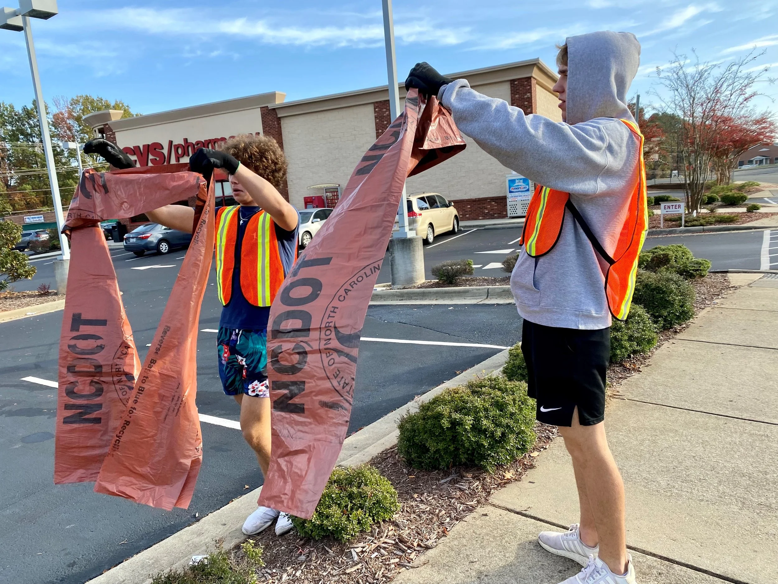 Litte r Sweep 2022 - Volunteers with NCDOT Bags.jpg