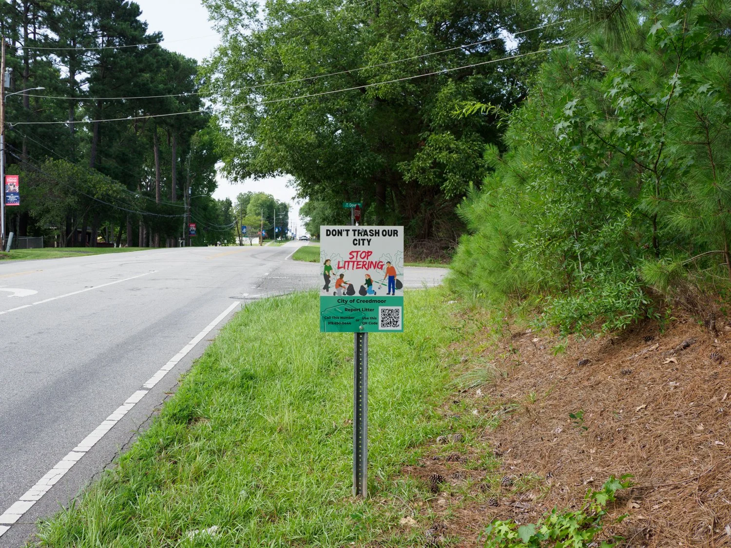 Creedmoor South Entrance Hwy 50