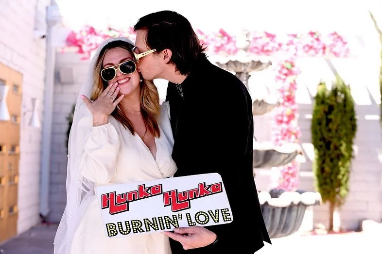 Happy 10th Anniversary to my hunka hunka burning love! 🔥💕 @carterashleigh 

I can&rsquo;t help falling in love with you more every day. You&rsquo;re my good luck charm, my teddy bear, and the queen of my graceland.

Here&rsquo;s to 10 years of taki