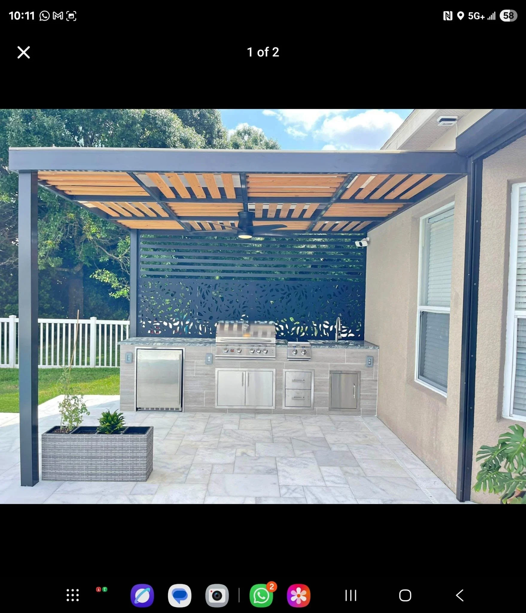 Outdoor Kitchen with Pergula