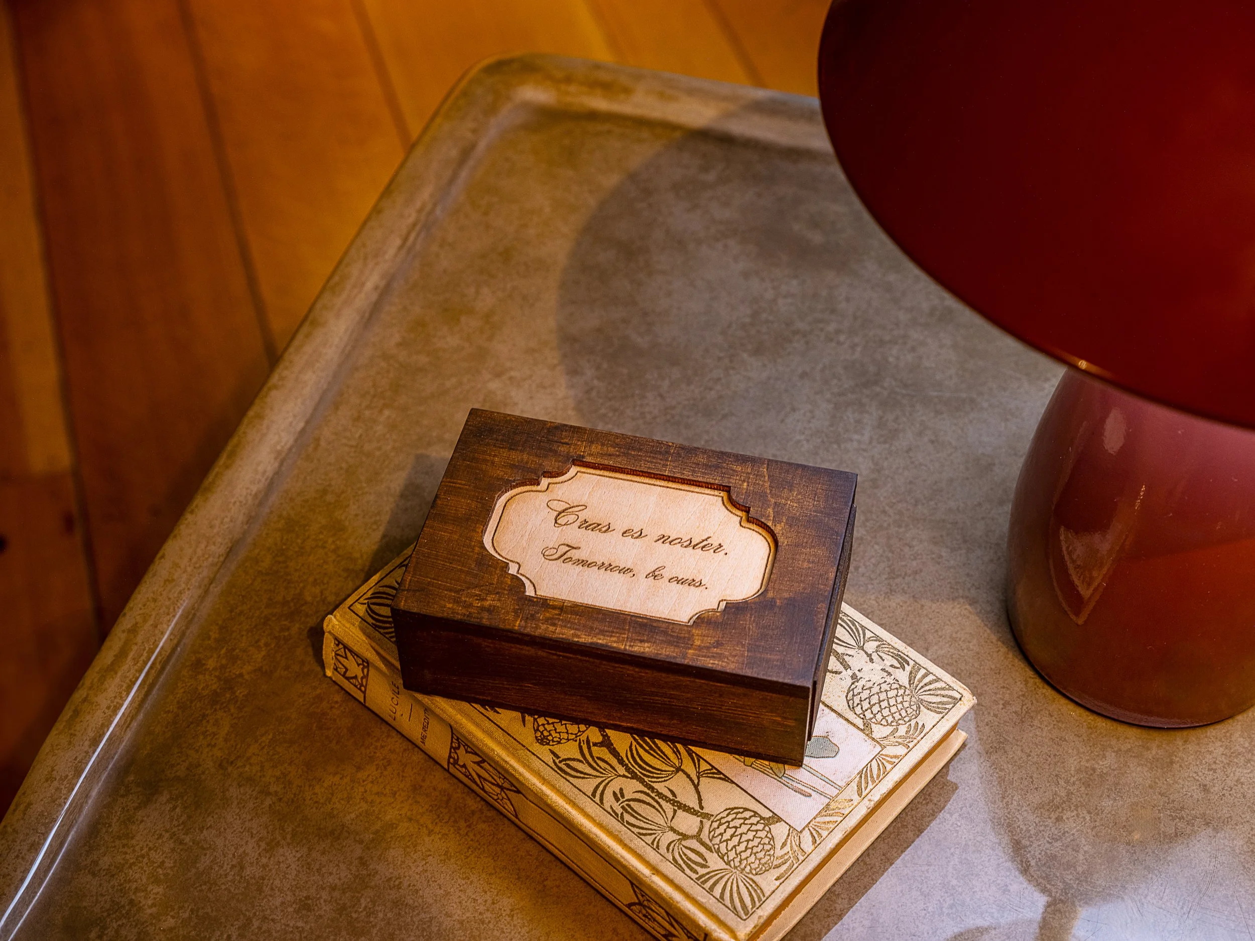 As a luxury interior designer in San Francisco, Hannah Lowe Interiors focuses on every intentional detail like these layered, customized match boxes.