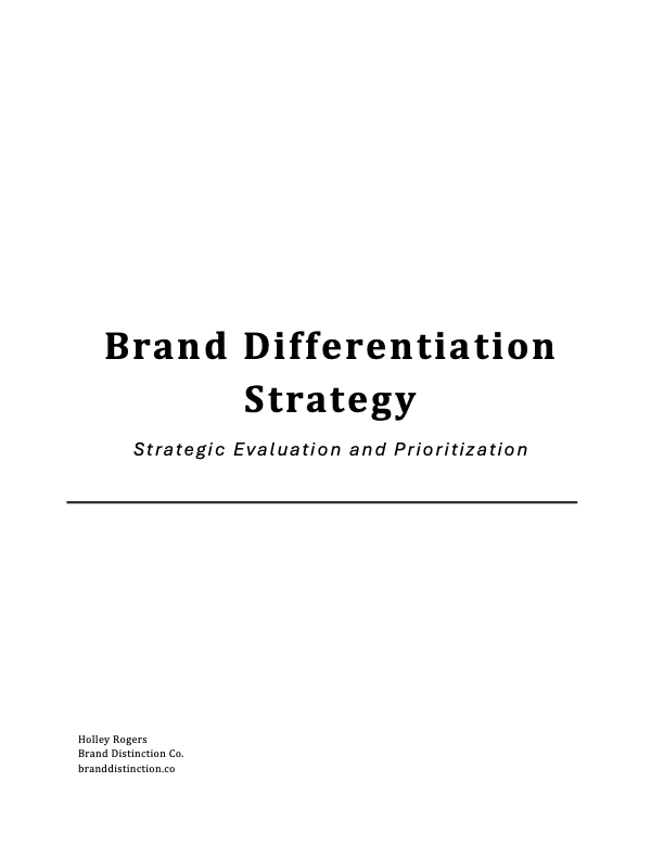 Brand Differentiation Strategy