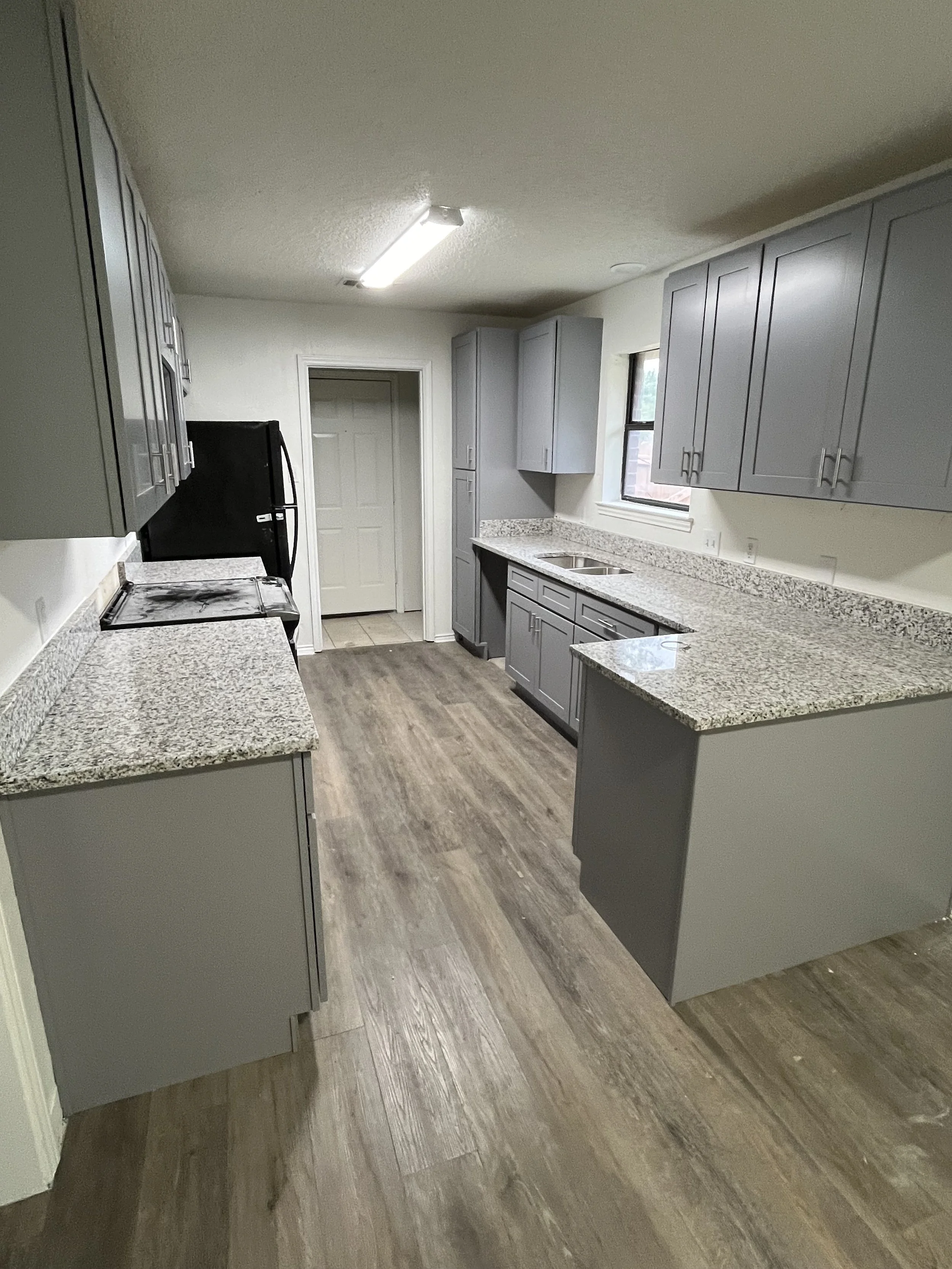 Galley kitchen after remodel