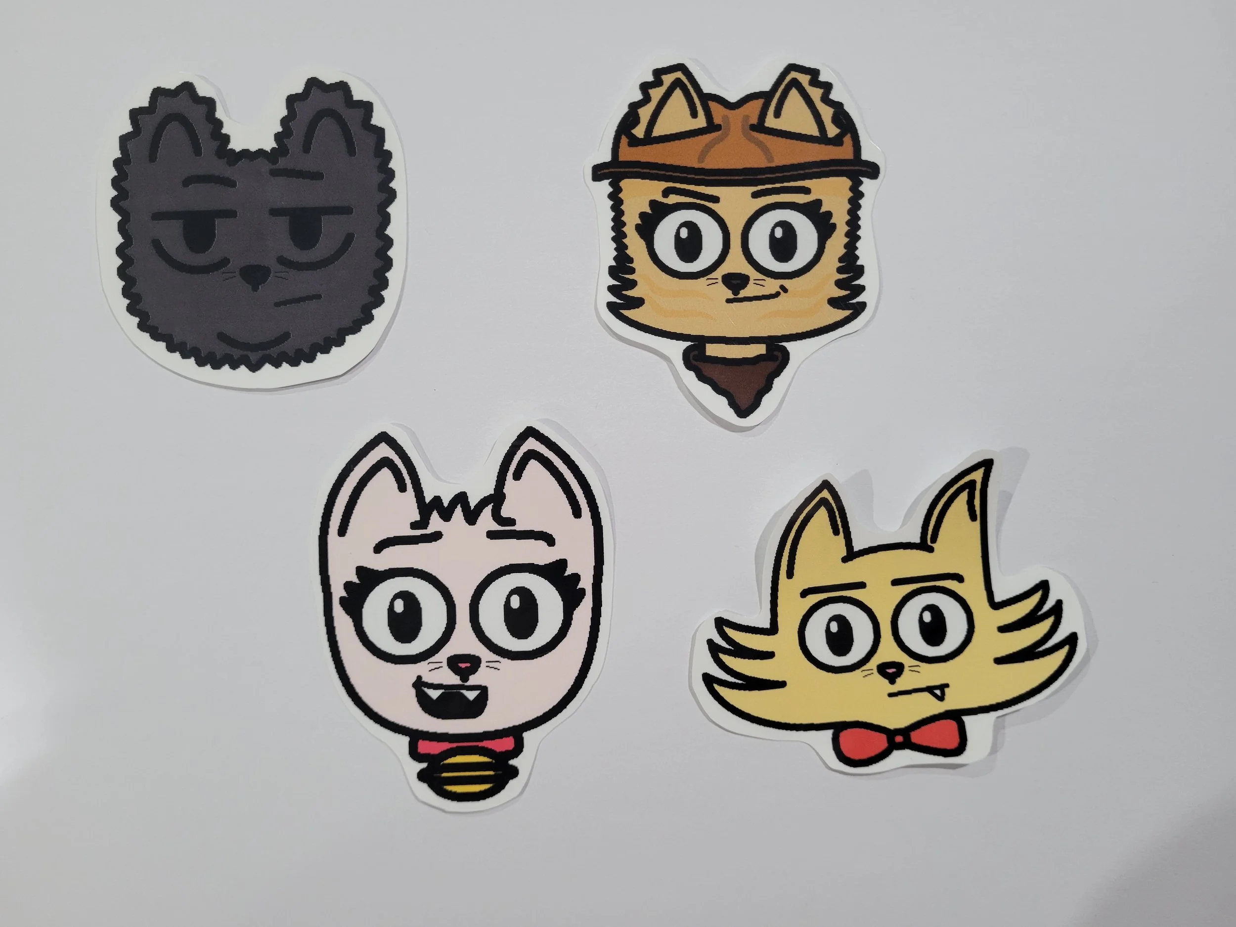 Clowder Of Cats - The Main Crew Sticker Set