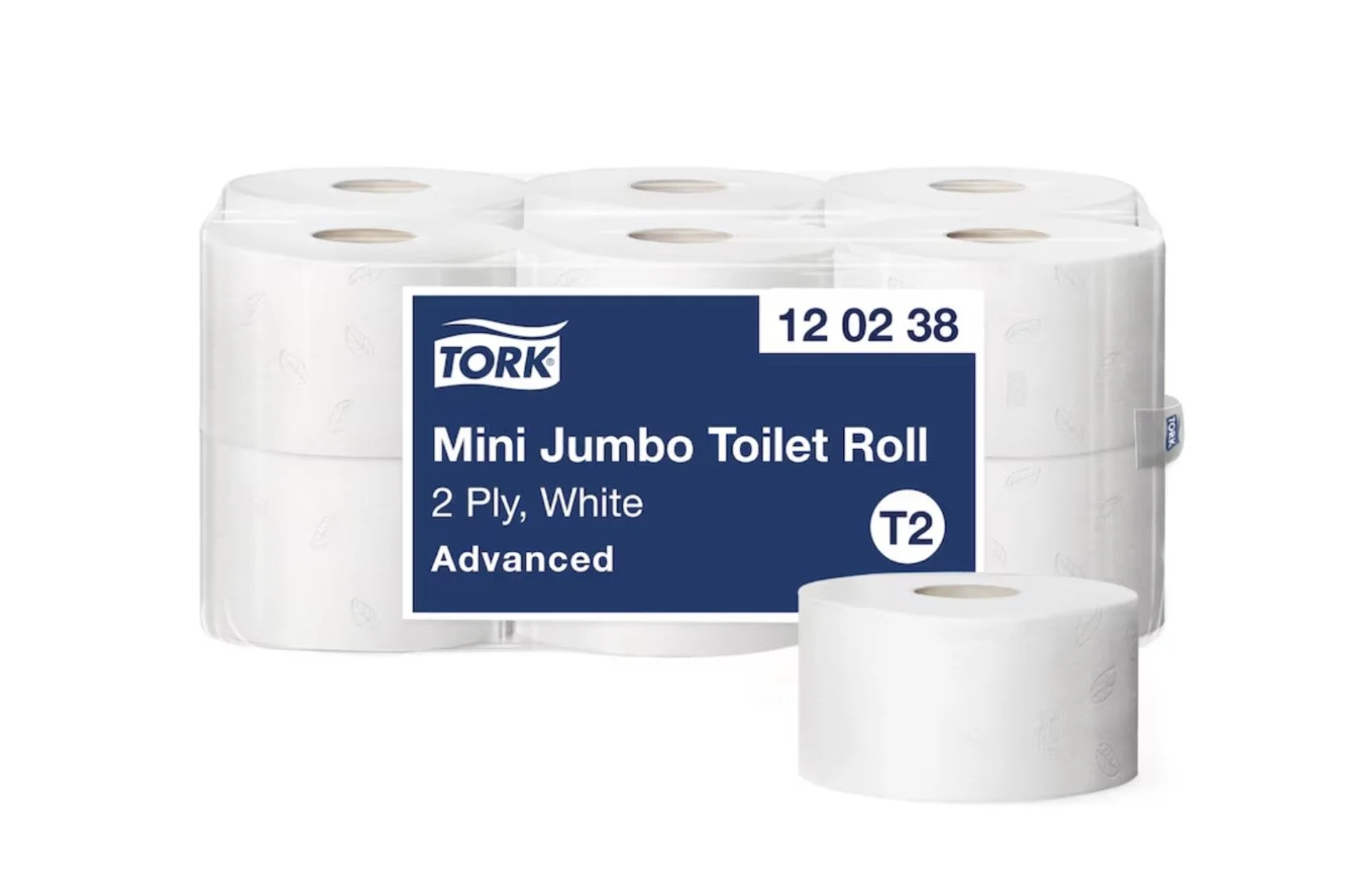 Tork - 2ply - Mini Jumbo Toilet roll - 120238 -  12 rolls