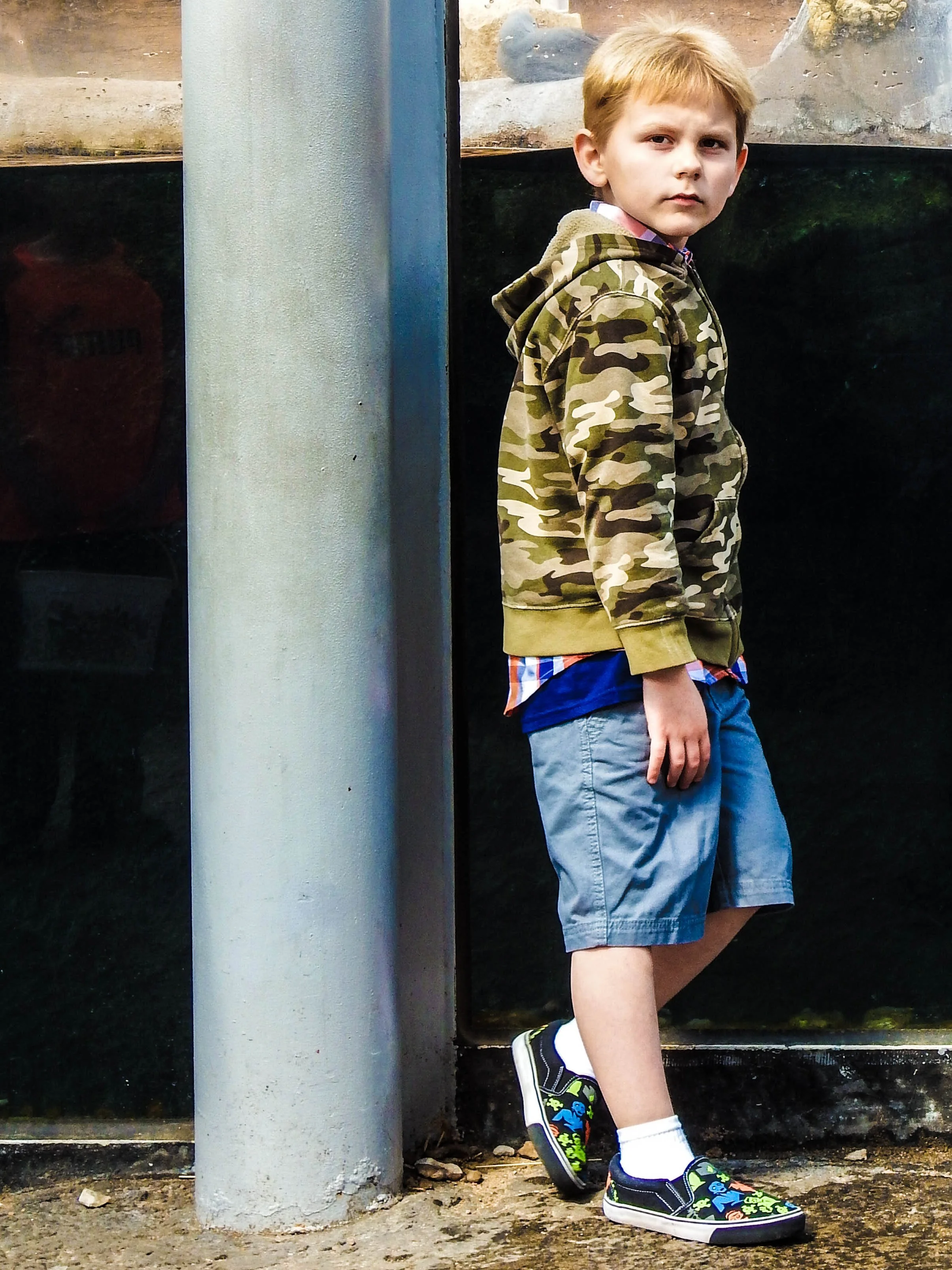 "Half Seen"
He stands partially hidden, revealed only in fragments. The moment is there—but never fully given.