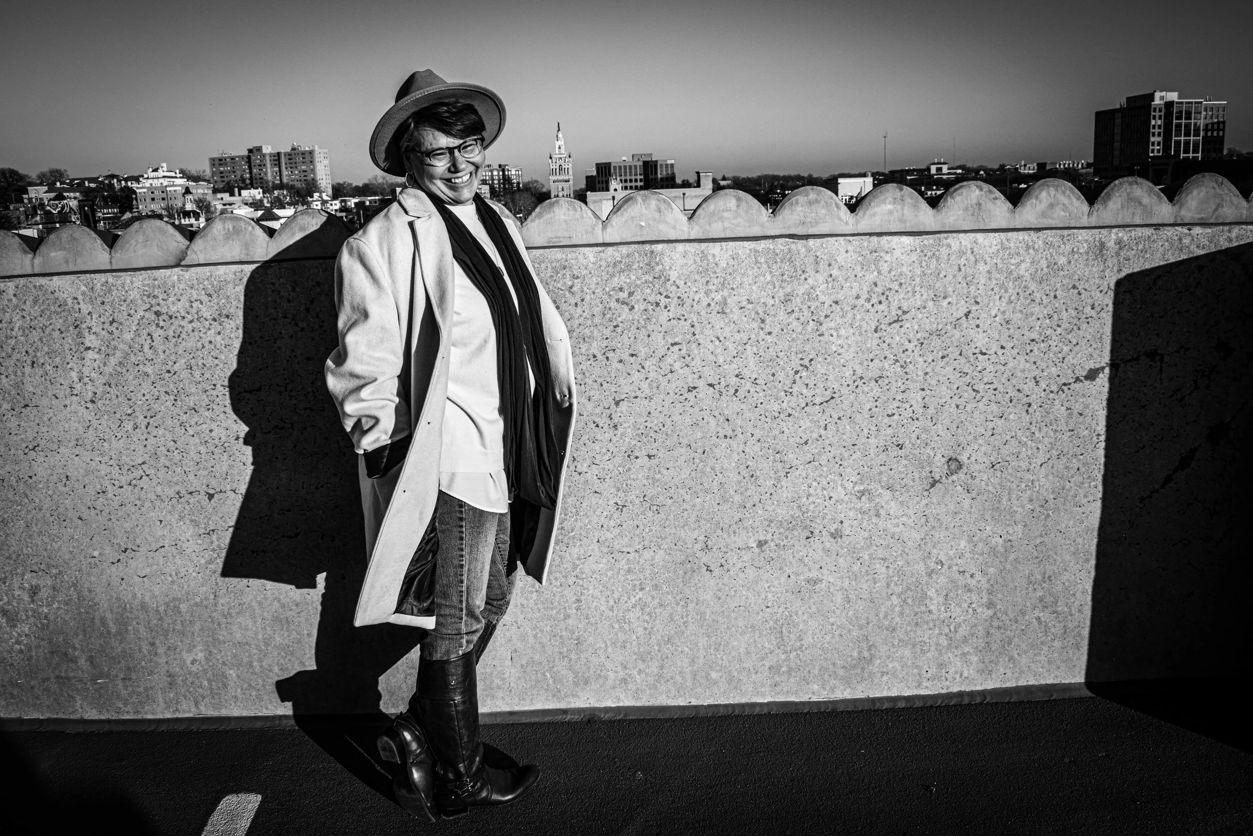 "On Top of It All"
She stands above it, lifted by the moment and fully inside it. For now, everything below feels small—and everything ahead feels possible.