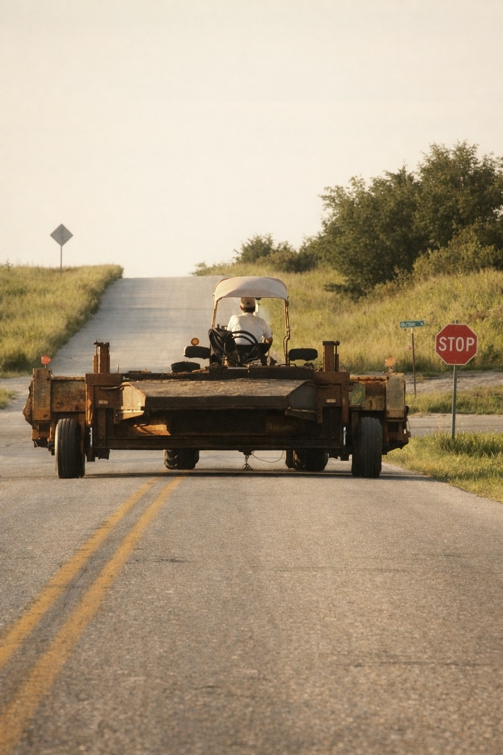"Carried Forward"
The tractor moves toward the fields, steady and unhurried. The work ahead is understood, and already underway.