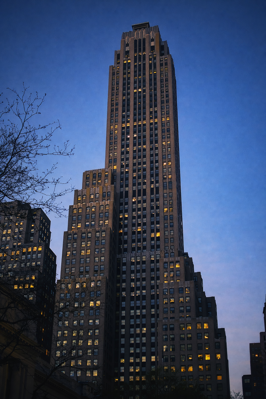 "Lit Within"
The building rises into evening, each window holding a life inside it. What we see from afar is made of countless moments we never will.