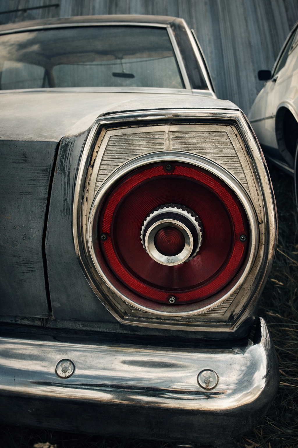 "Last Light"
The tail light remains as a final mark of presence. What moved on left something behind to remember it.