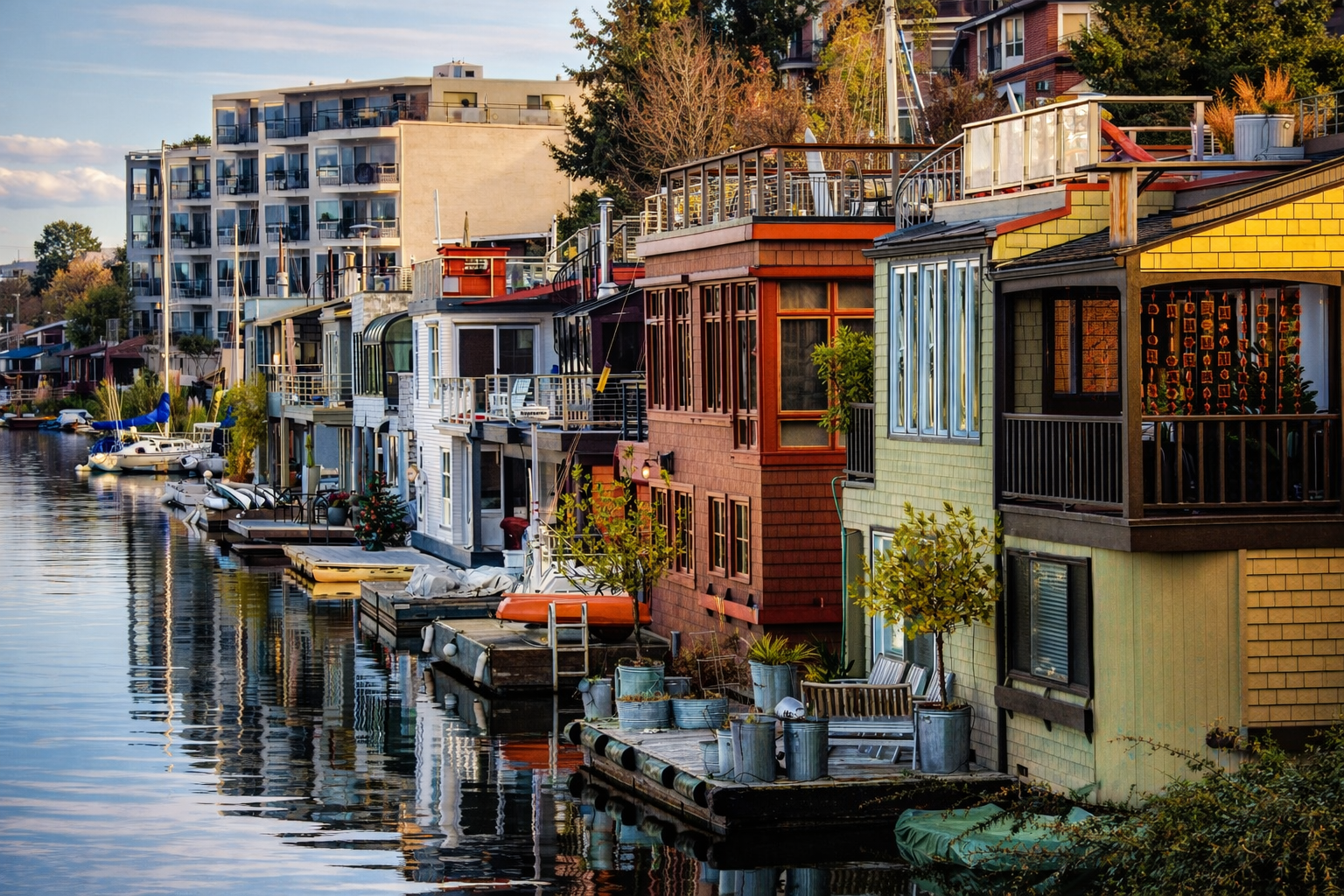 "Along the Edge"
Life lines the water in color and repetition, each structure part of a continuous whole. The city isn’t singular—it’s accumulation.