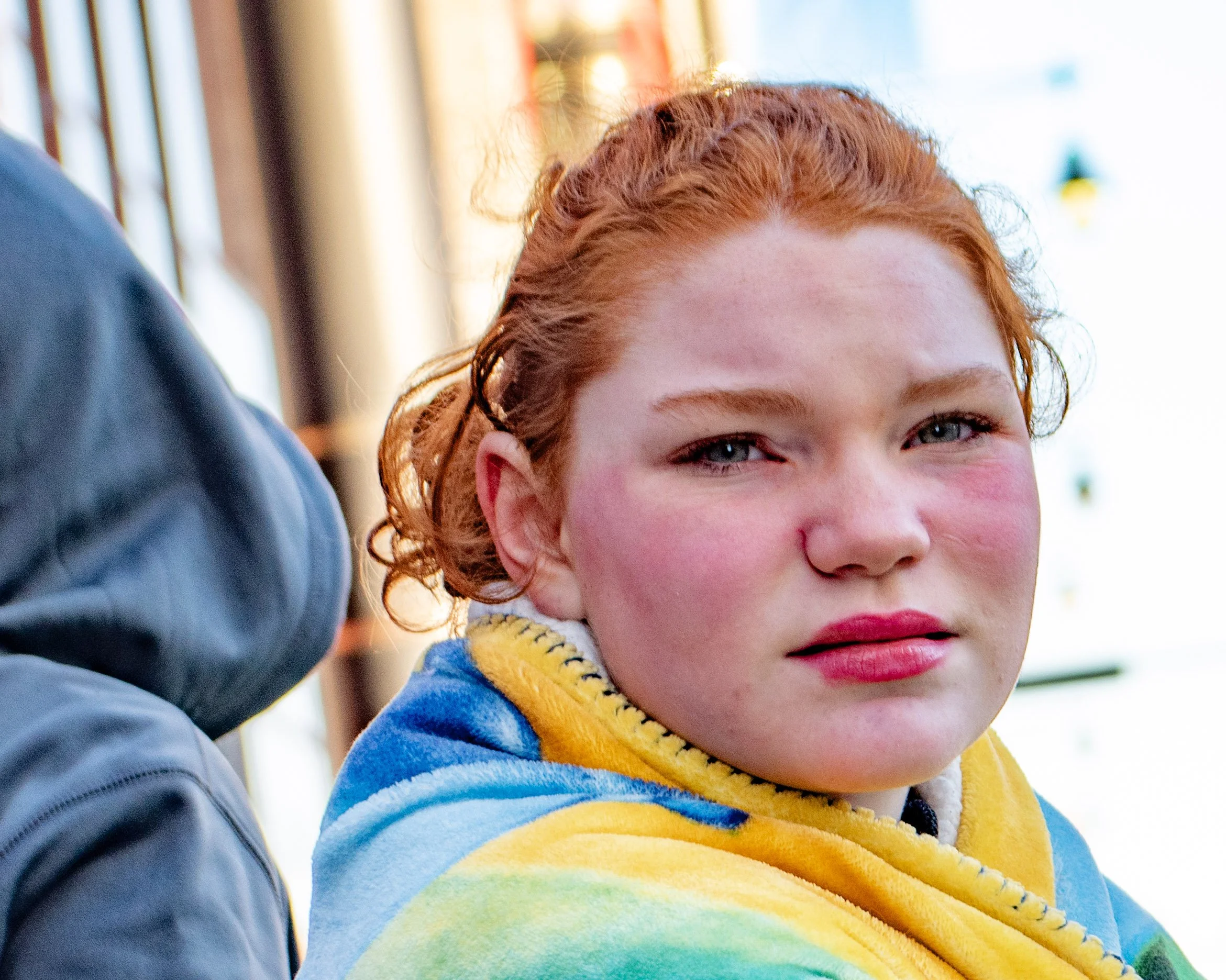 "Why?"
She looks straight through the lens, questioning more than acknowledging. The moment isn’t given—it’s challenged.