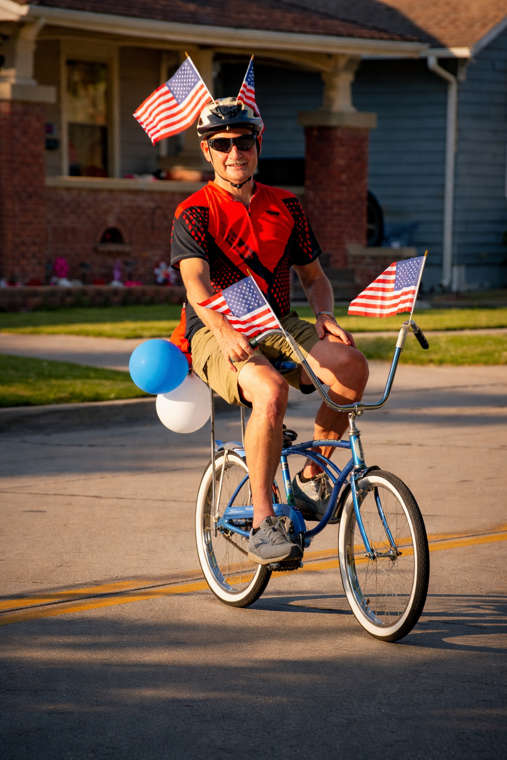 "Learning Balance"
He rides with focus and effort, still becoming steady. The moment isn’t mastery—it’s the process of getting there.