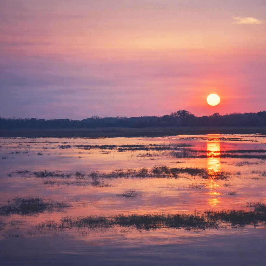 "Settle"
The light lowers into the water, softening as it goes. The day doesn’t disappear—it comes to rest.