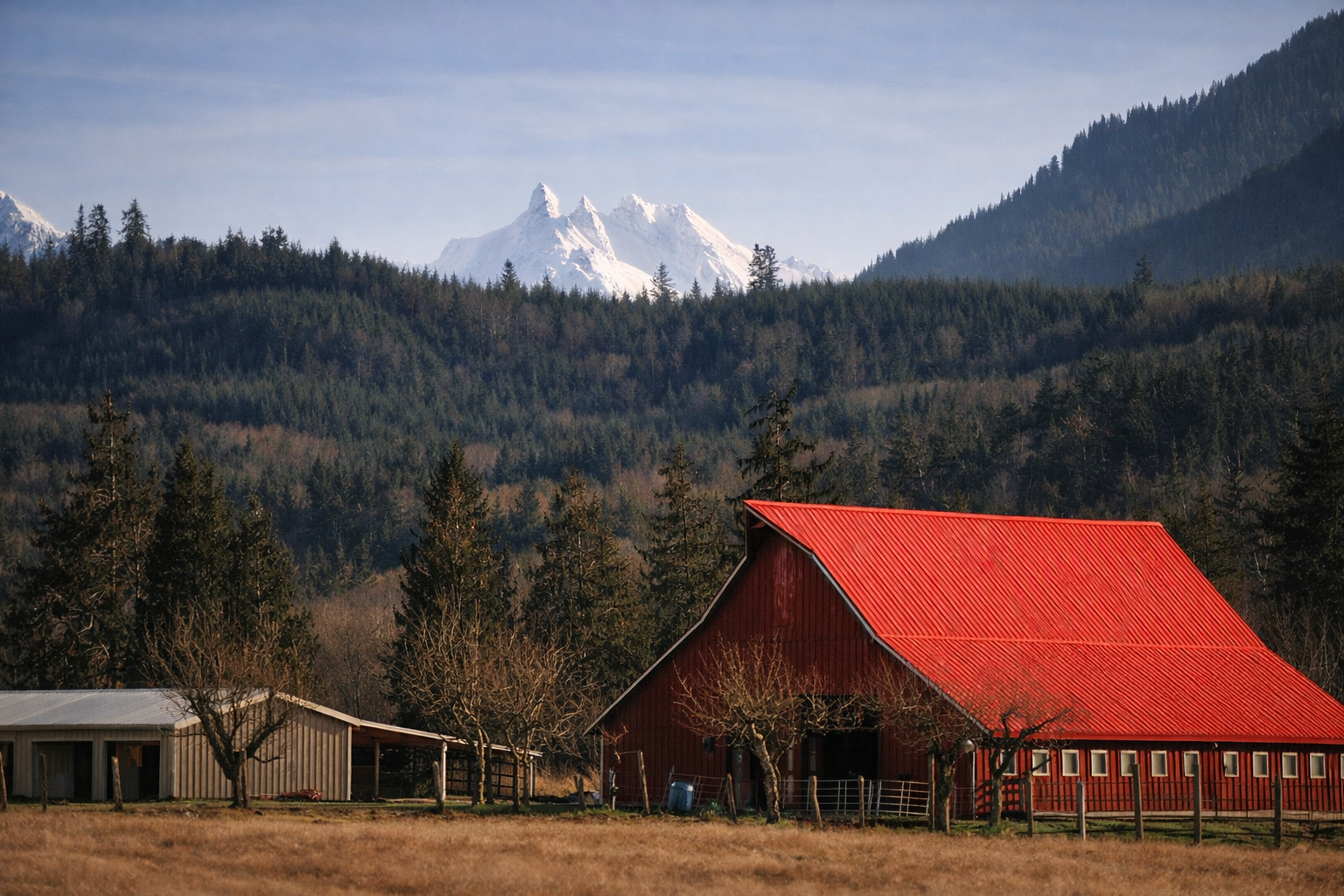 "Where It All Meets"
Structures, land, and distance come together without hierarchy. Everything here exists in relation to everything else.