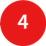 Red circular shape with the number 4 in white.