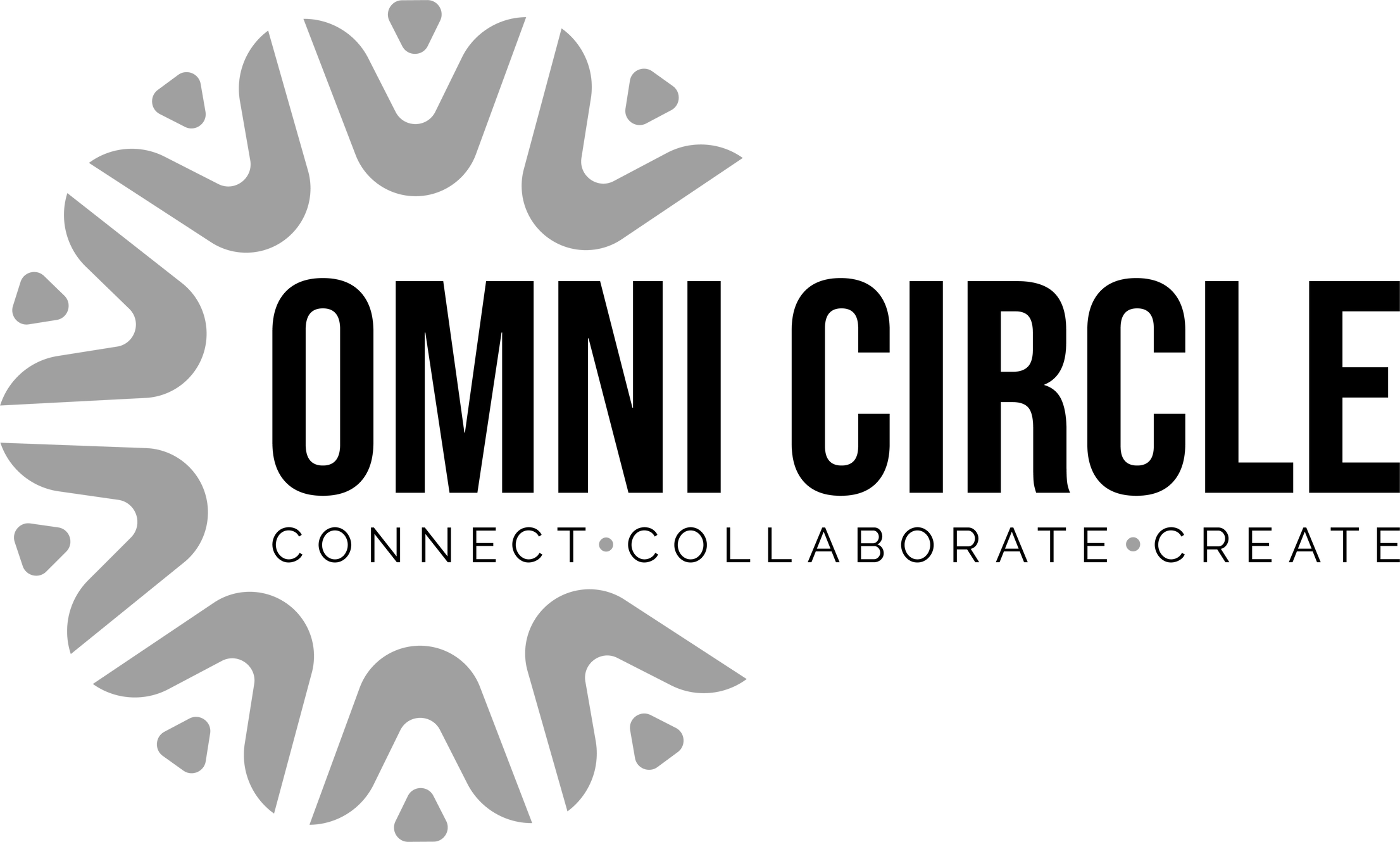 Black snowflake with gray accents on a transparent background.