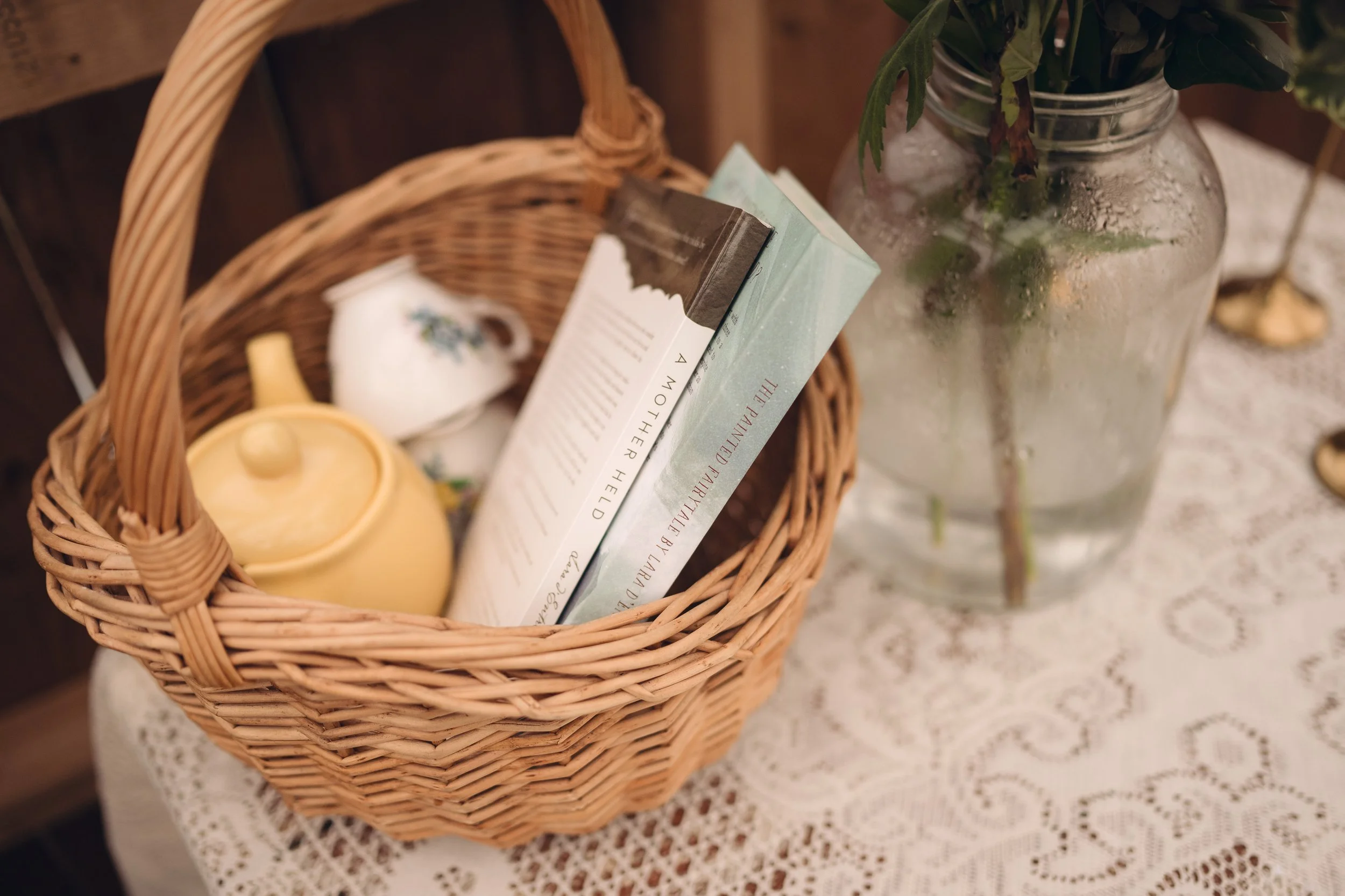 Basket of books; about reading widely