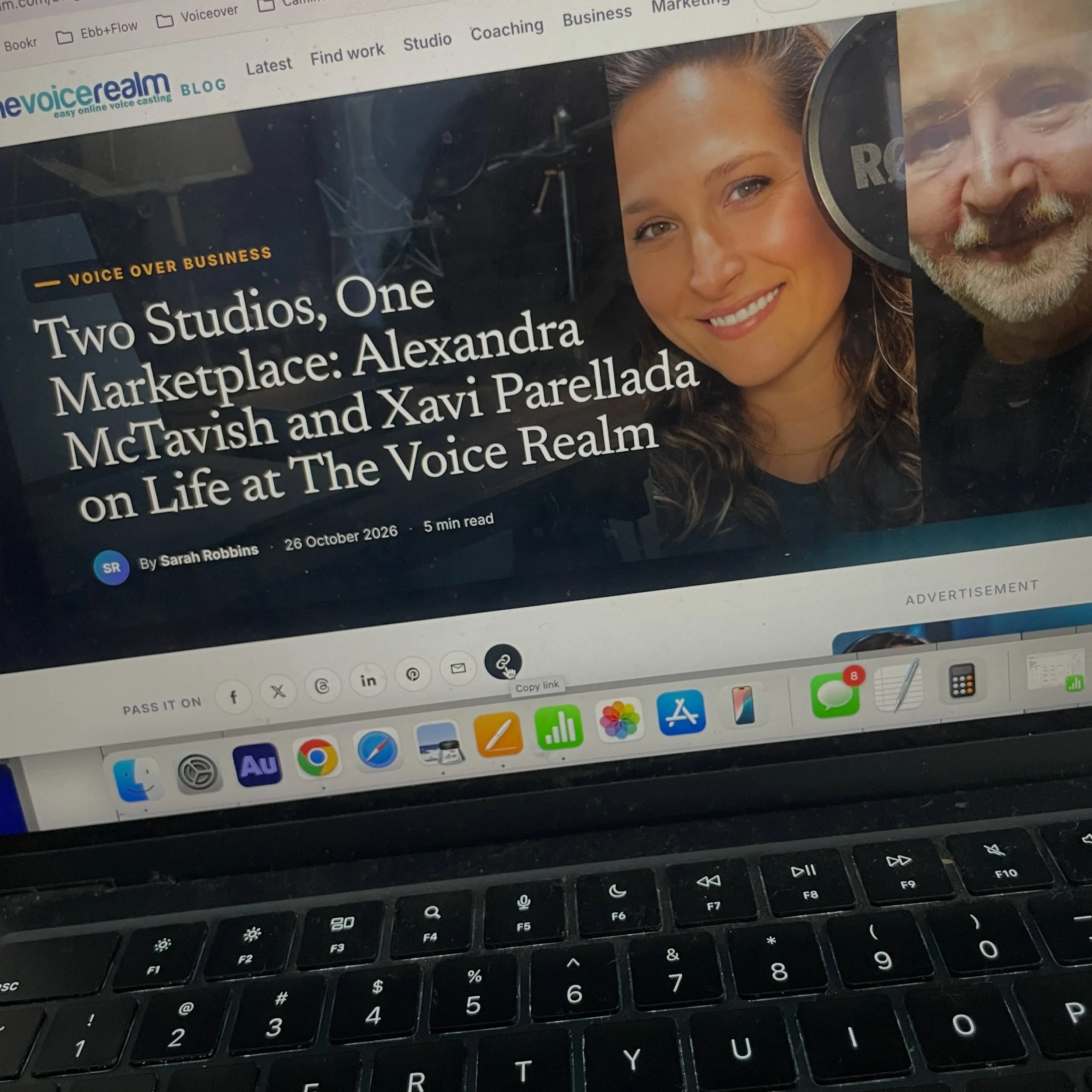 Nice little profile @voicerealm thank you 🙏&hellip;it&rsquo;s been almost a decade since I started treating voiceover like my full time job and tbh, I couldn&rsquo;t be happier. Between my artistic pursuits and voice acting, it fills my creative cup