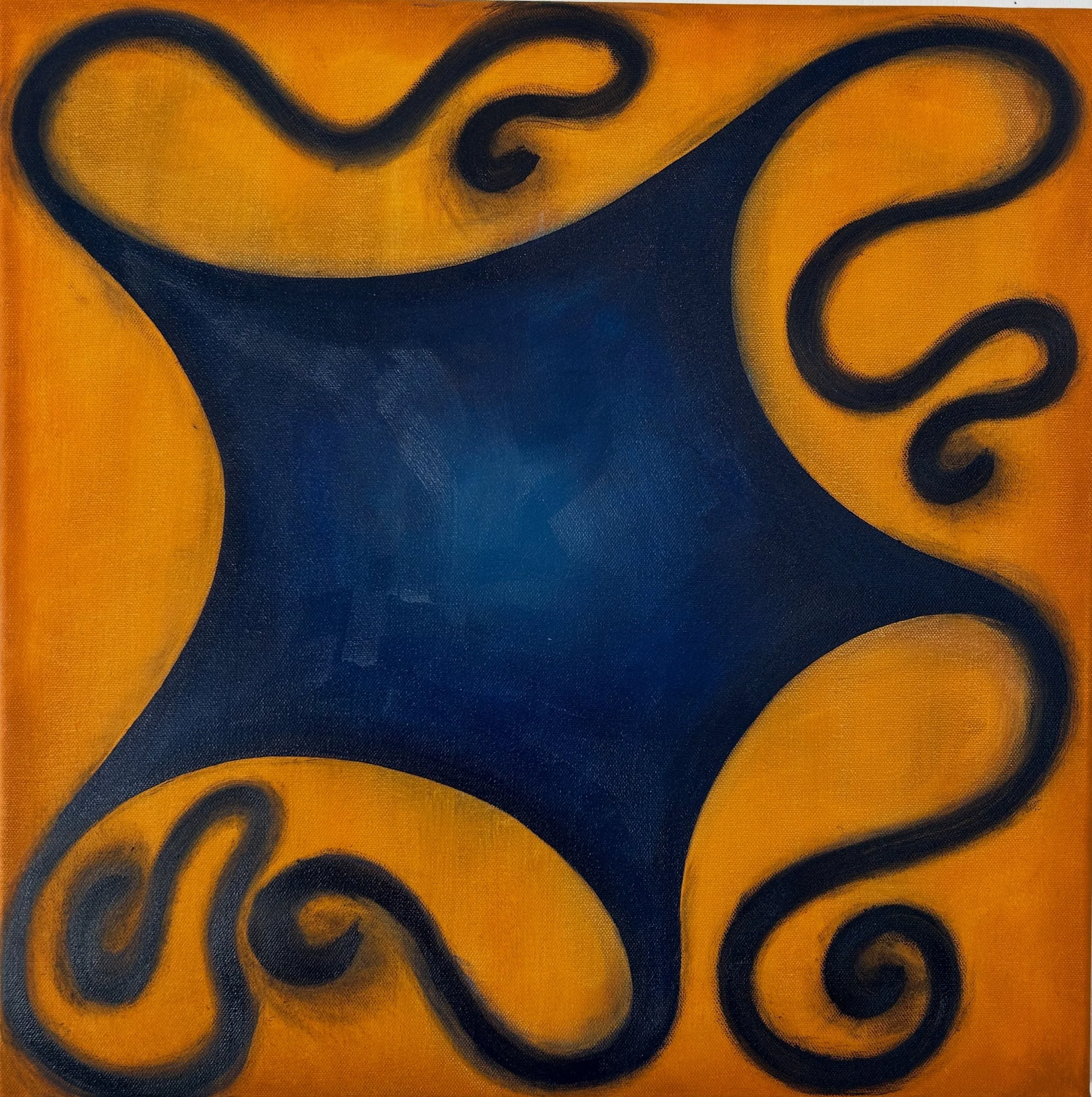 "Star Person", 2025, oil paint, 20in x 20in