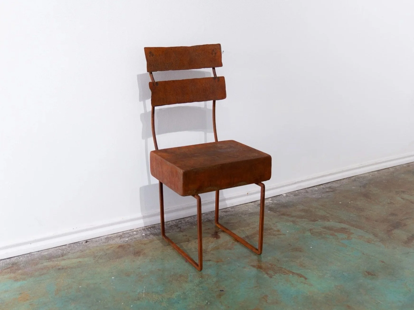 "Rusted Chair", 2025, Metal