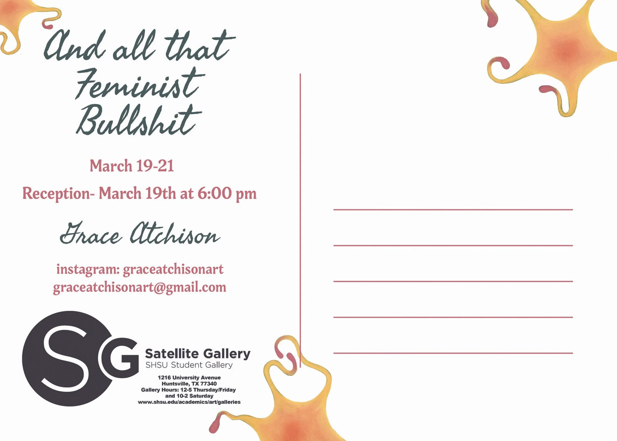 Exhibition Postcard, back