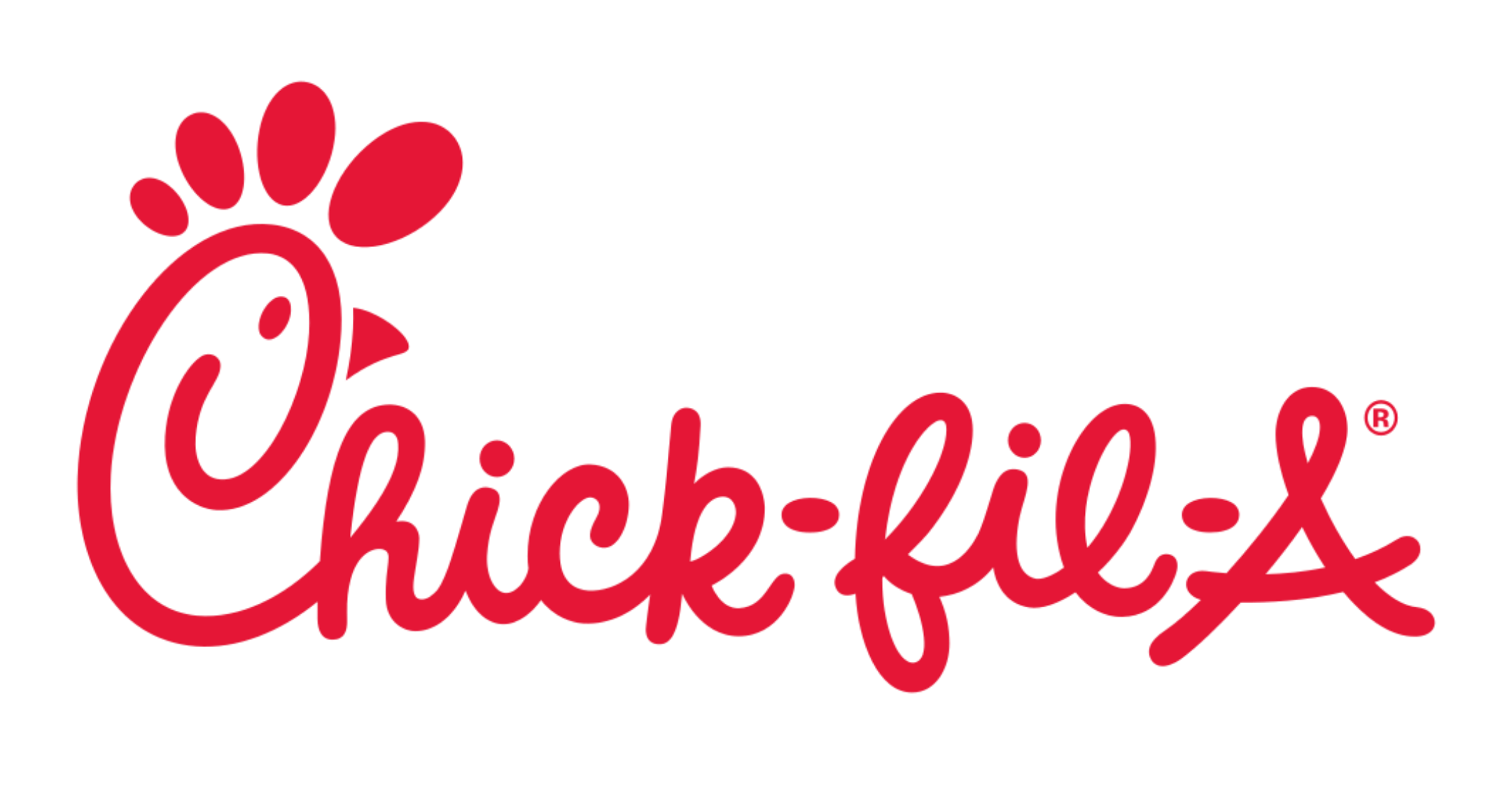 Chick-fil-A logo with red cursive text and a stylized chicken head design.