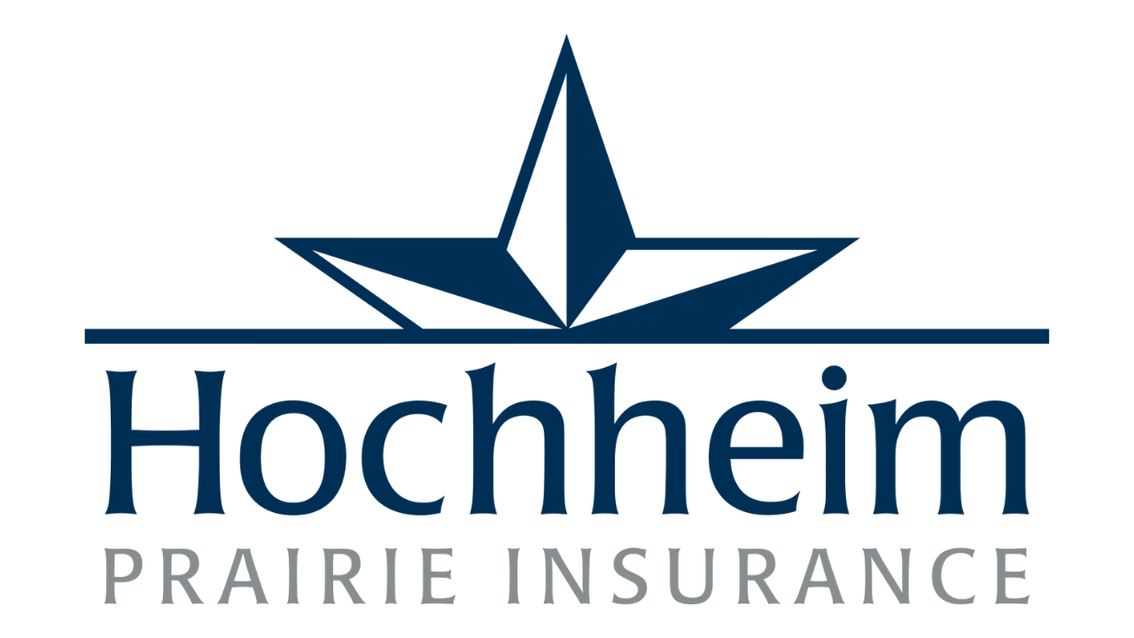 Hochheim Prairie Insurance logo featuring a stylized star above the company name in blue and gray text.