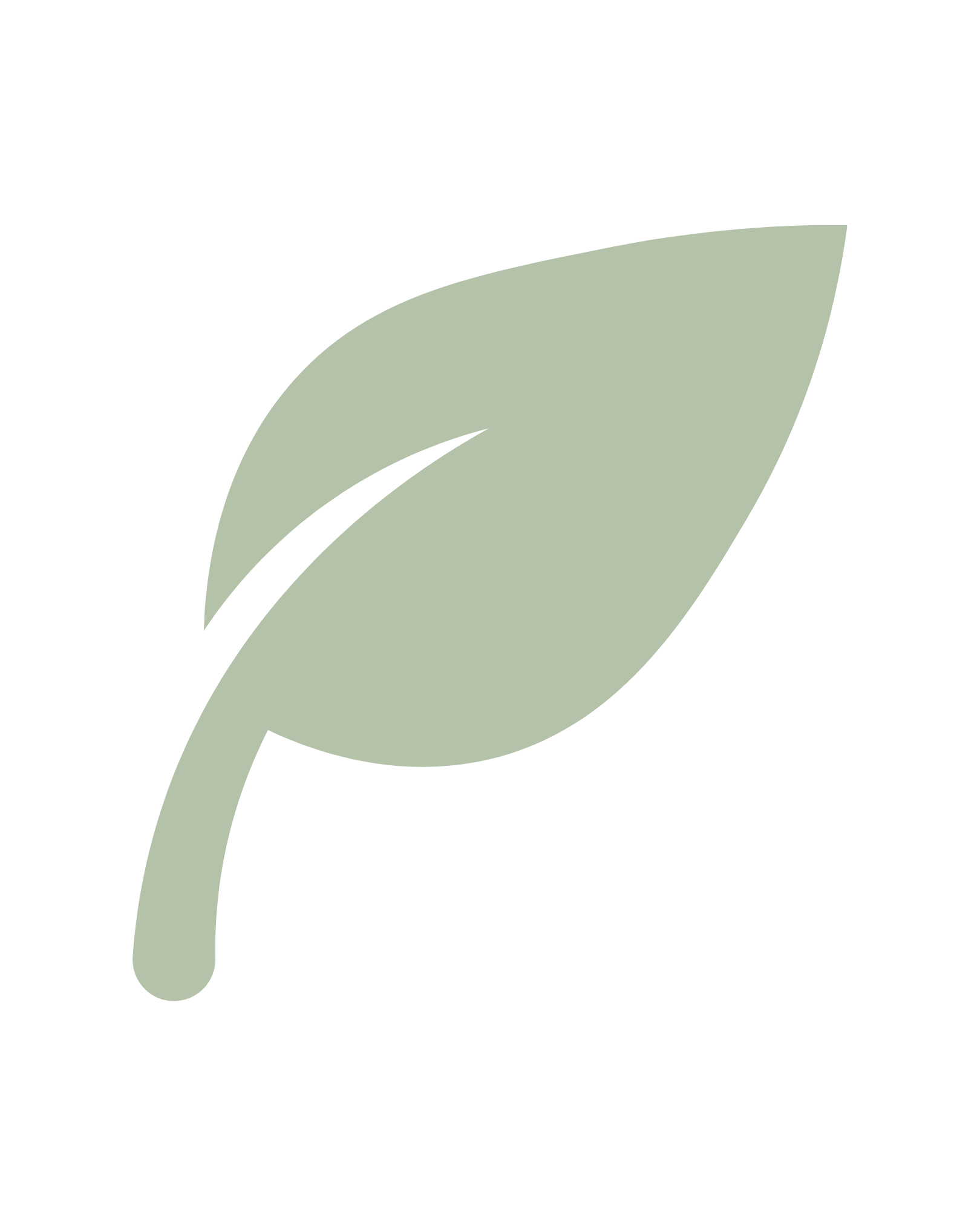 Stylized illustration of two green leaves stacked together.