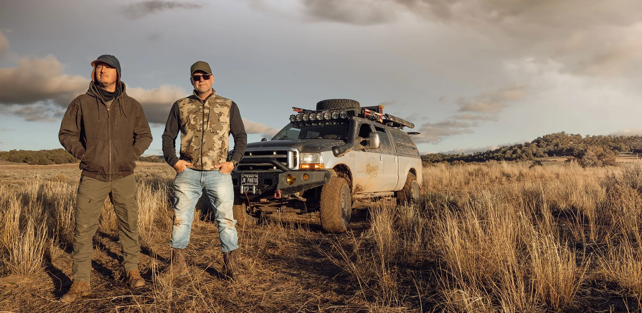 Photographer Jason Risner and Account Executive Paul DiGiovanni with Truck in New Mexico