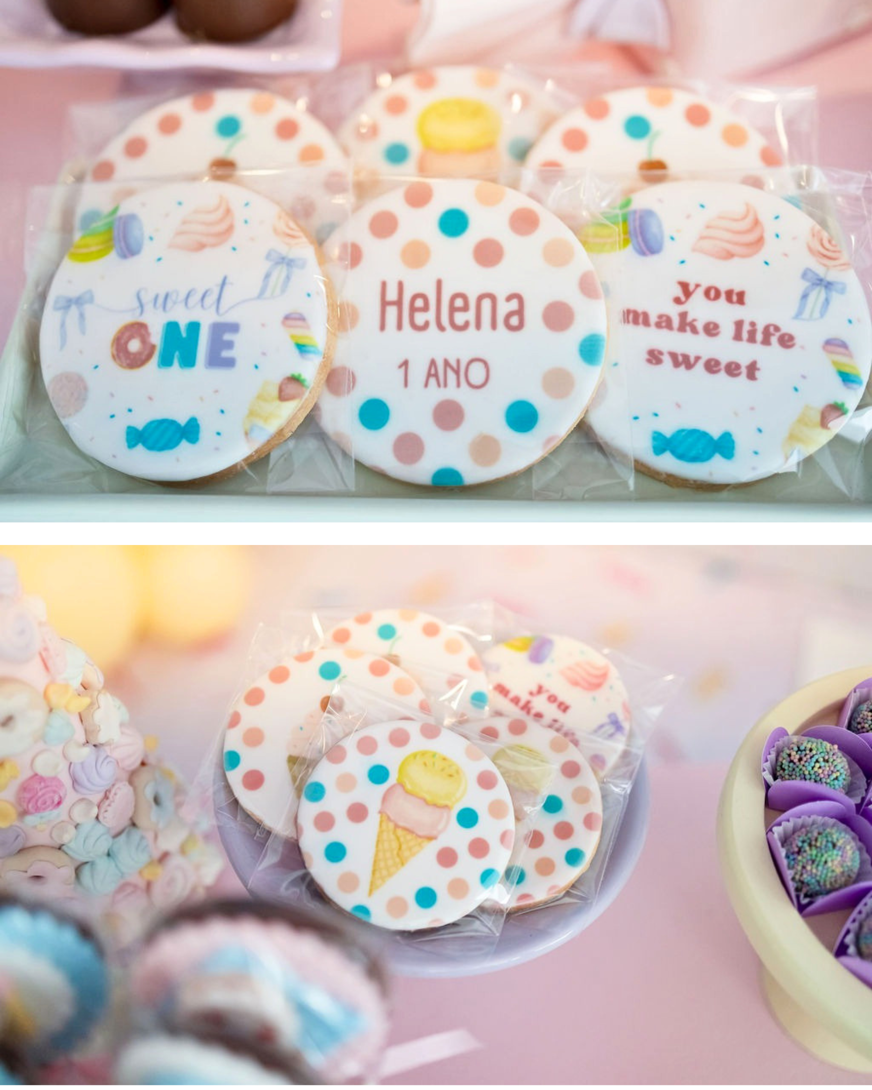 Biscoitos personalizados infantis