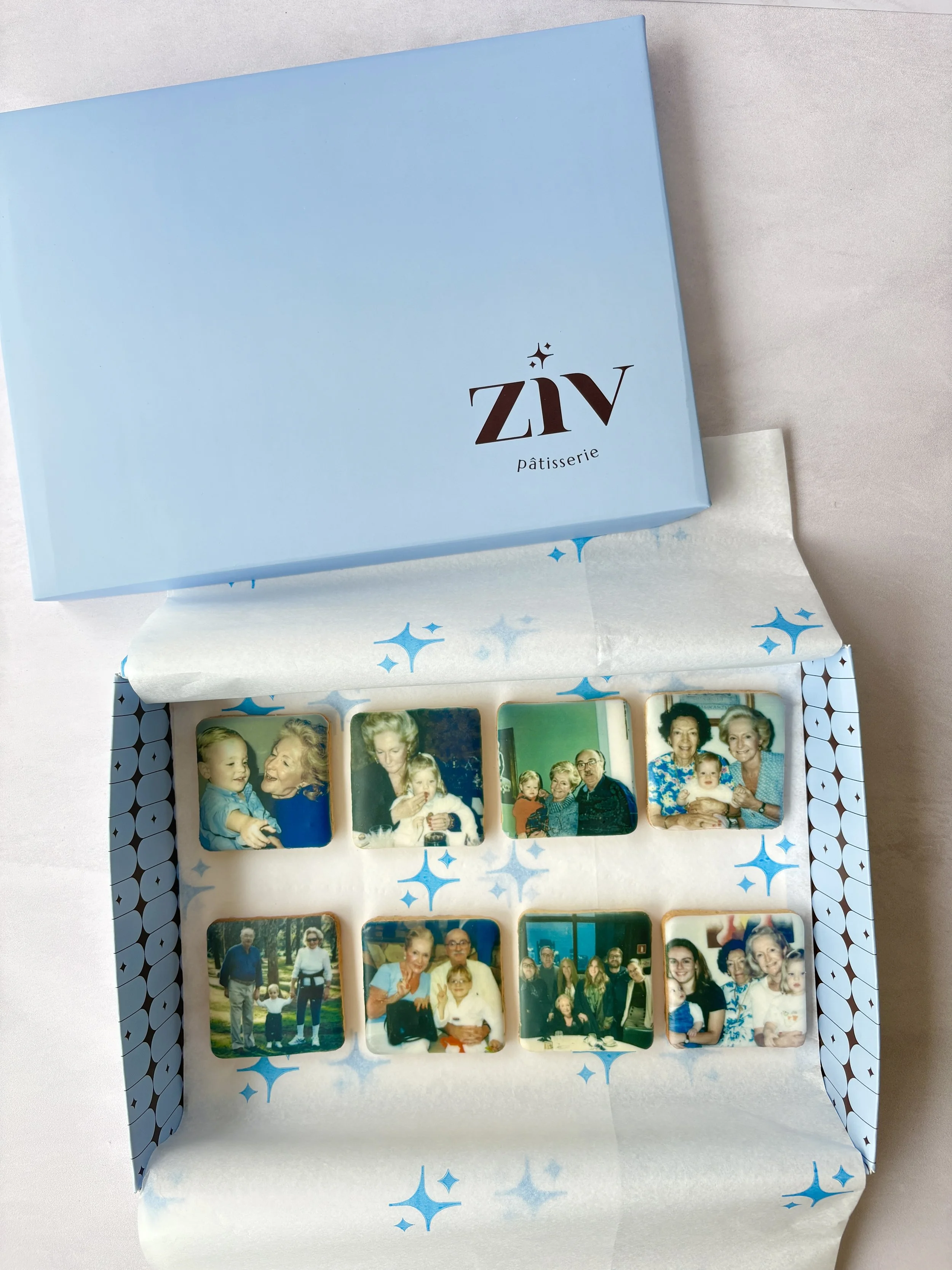 Biscoitos decorados com fotos